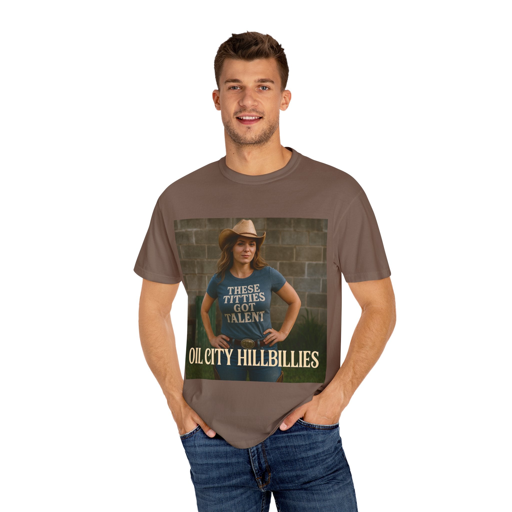 Oil City Hillbillies Unisex Garment-Dyed T-Shirt, Funny Country Shirt, Gift for Country Lovers, Unique Humor Tee, Casual Farm Style Apparel