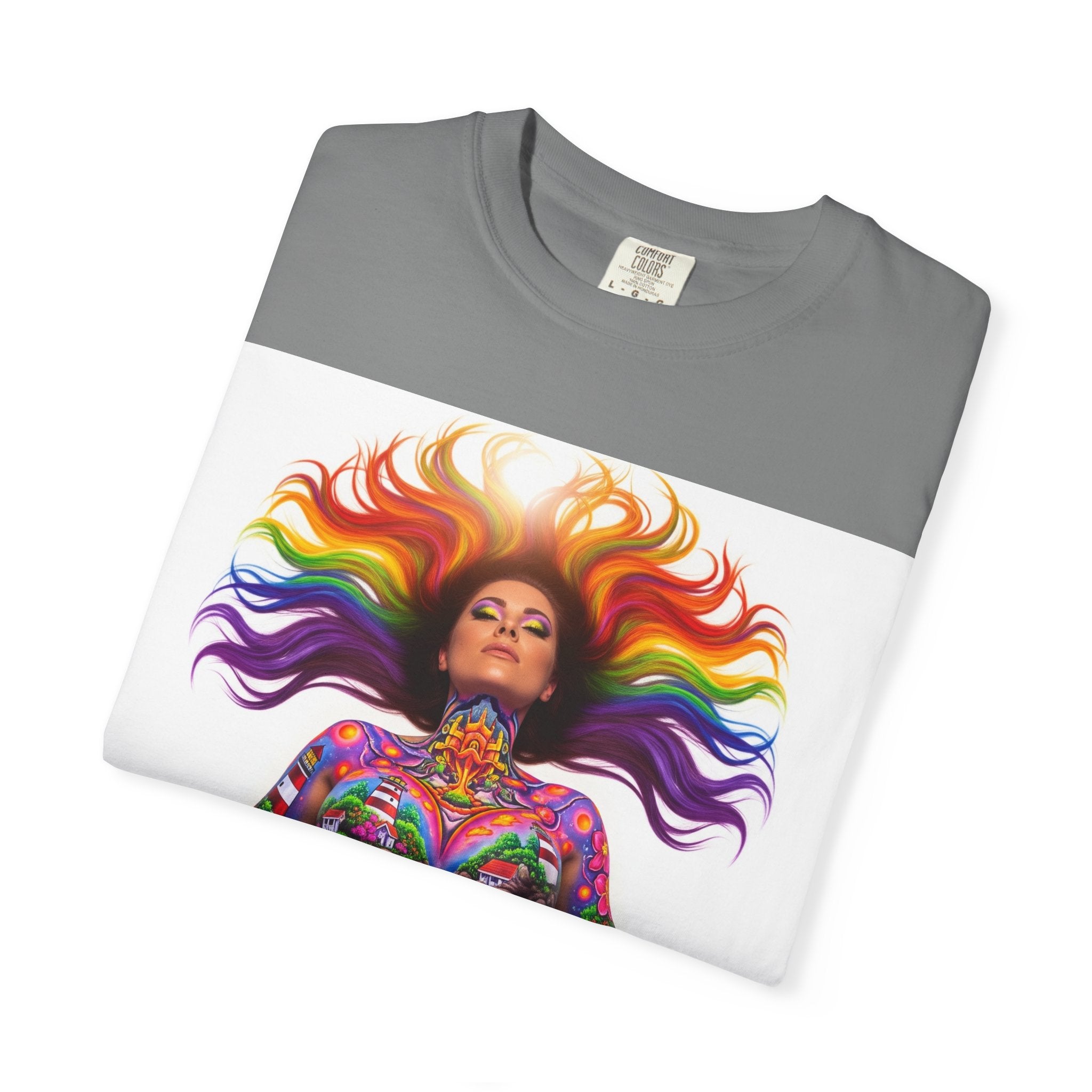 Oil City Hillbillies Full Body Art – Colorful Empowerment T-Shirt, Vibrant Art Tee, Unisex Graphic Shirt, Festival Wear, Pride Apparel, Gift for Artists