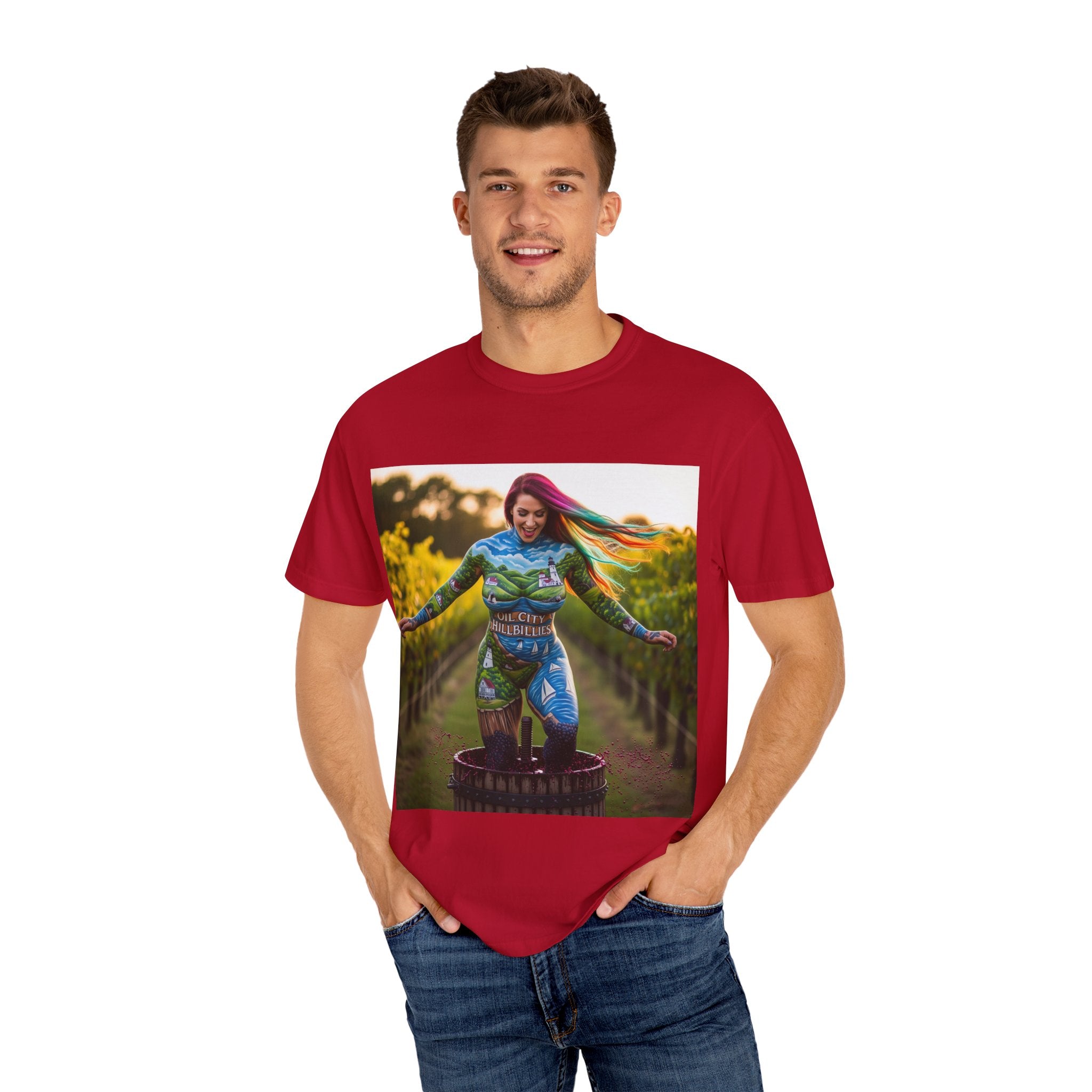 Vibrant Art T-Shirt, Colorful Graphic Tee, Eco-Friendly Cotton Shirt, Unique Gift for Art Lovers, Festival Wear, Casual Everyday Top