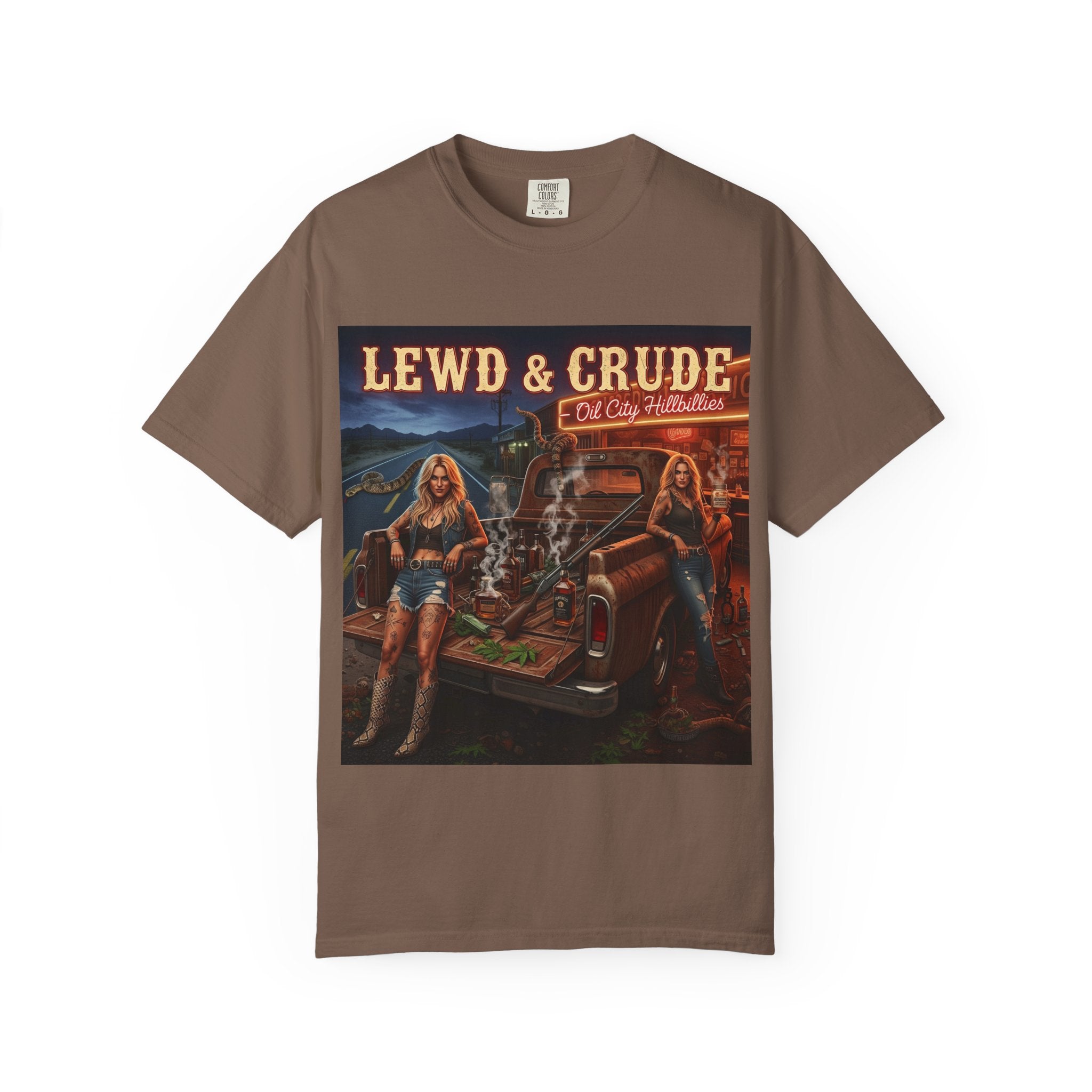 Vintage-Inspired Oil City Hillbillies Graphic Tee, Retro T-Shirt for Southern Outlaws, Perfect Gift for Birthdays, Parties, or Everyday Wear