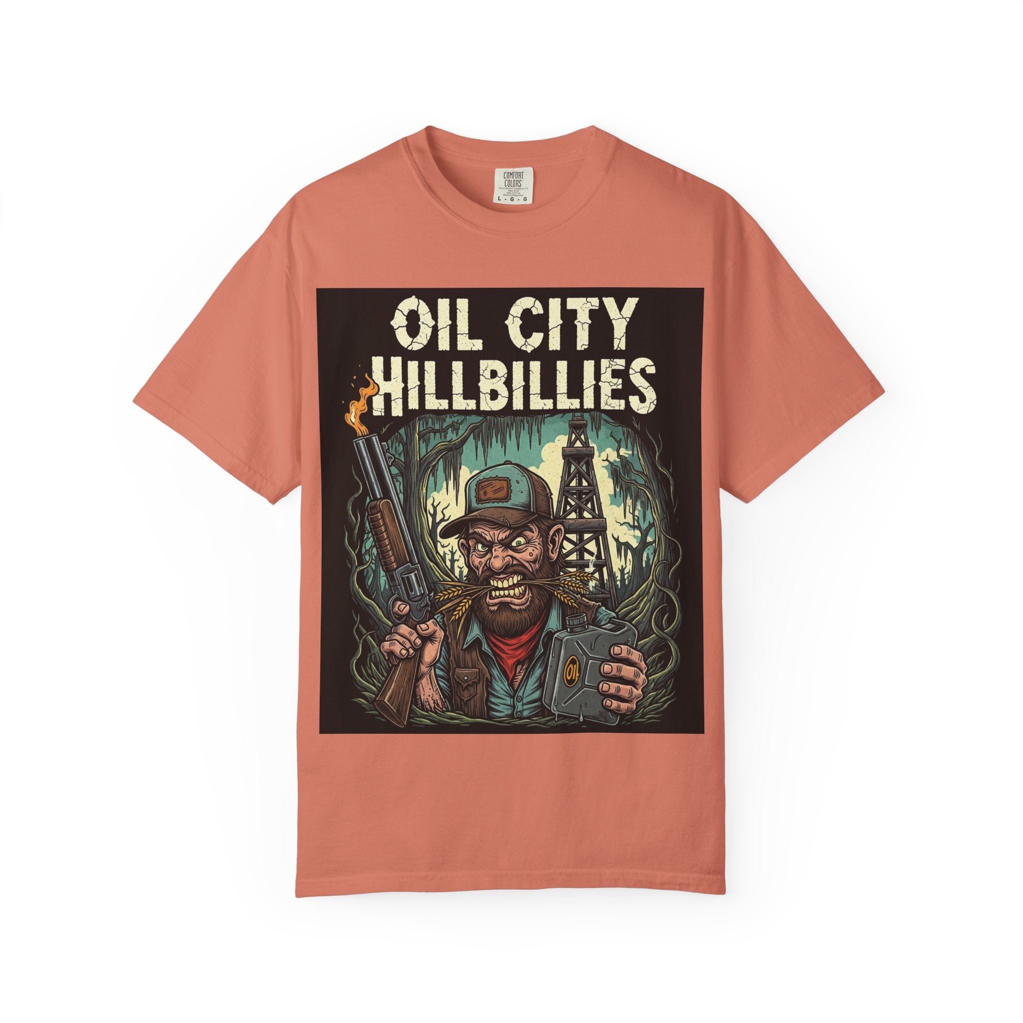 Oil City Hillbillies Unisex T-Shirt – Vintage Graphic Tee, Funny Gift, Casual Wear, Festive Party Shirt, 90s Nostalgia Style
