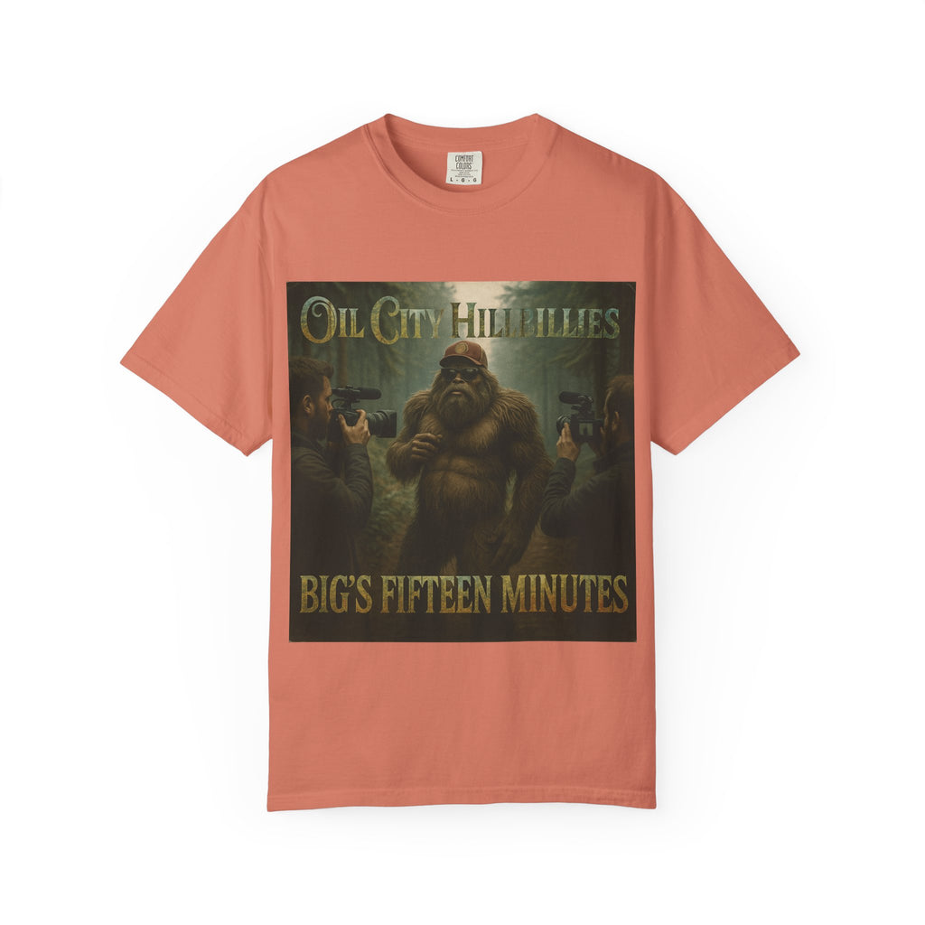 Oil City Hillbillies Unisex T-Shirt, Vintage Style Tee, Bigfoot Humor, Casual Wear, Gift for Nature Lovers, Fun Weekend Shirt