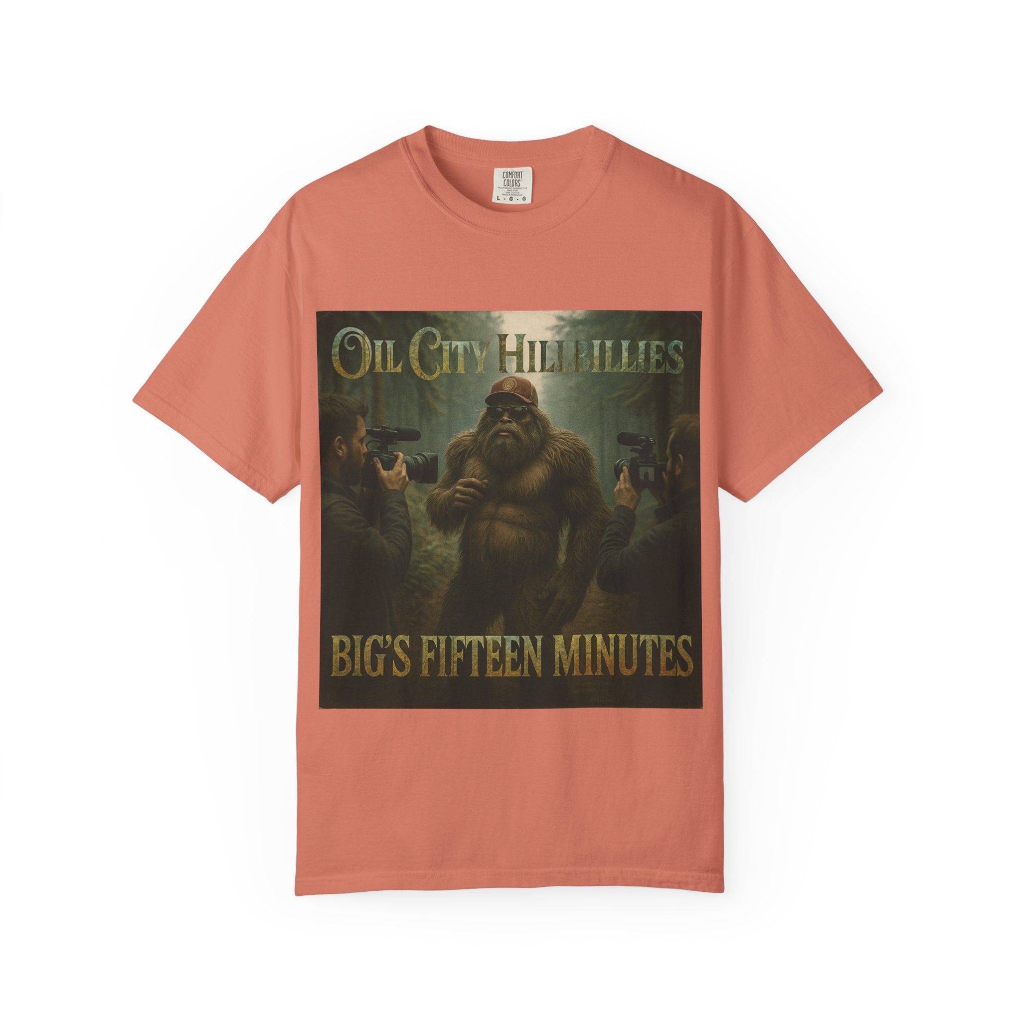 Oil City Hillbillies Unisex T-Shirt, Vintage Style Tee, Bigfoot Humor, Casual Wear, Gift for Nature Lovers, Fun Weekend Shirt