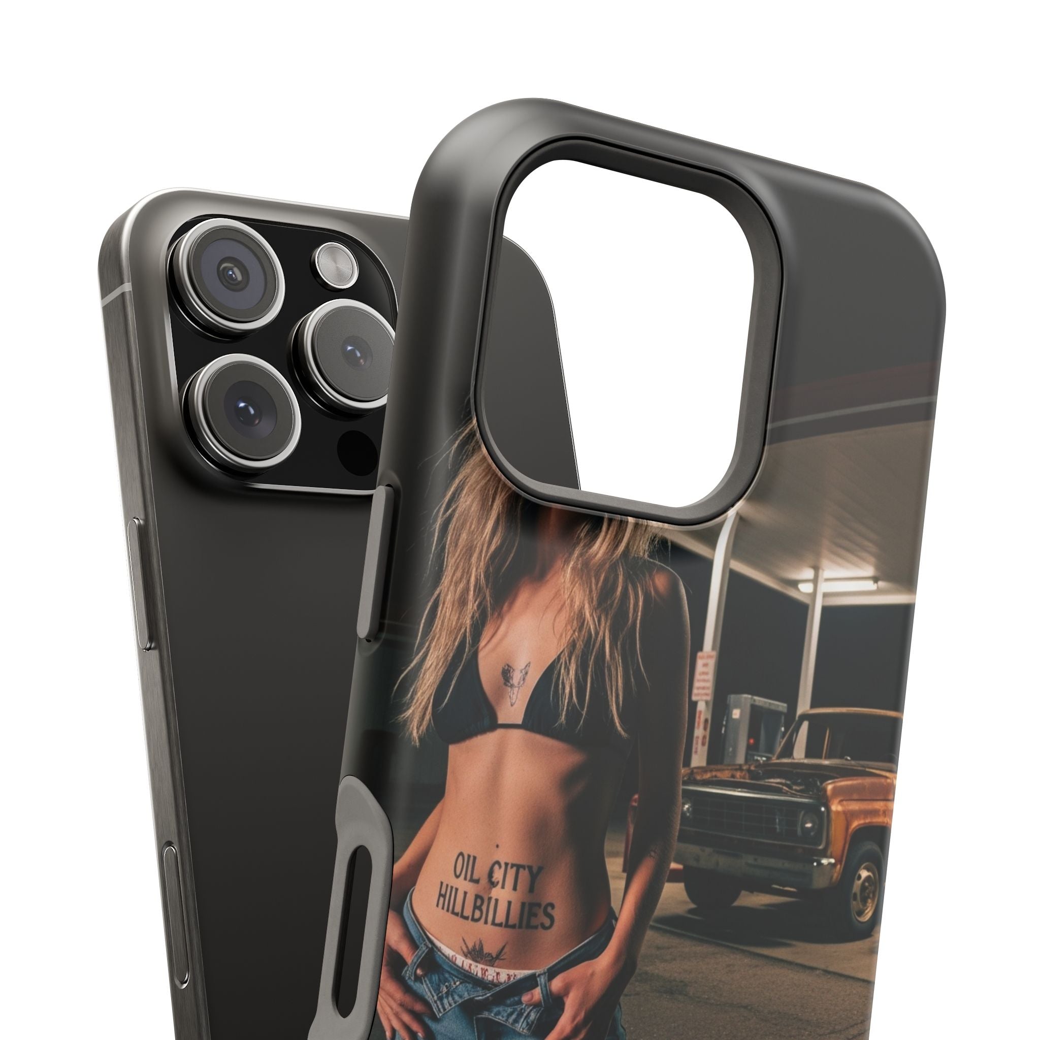 Oil City Hillbillies Magnetic Tough Cases | Personalized Phone Cover, Unique Gift for Country Lovers, Tough Cell Phone Case, Hillbilly Style