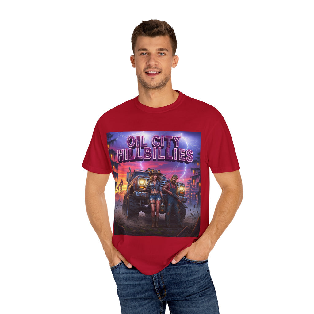 Vintage Oil City Hillbillies T-Shirt – Unisex Graphic Tee, Retro Gift, Festival Wear, Casual Style, Southern Outlaw Statement Shirt