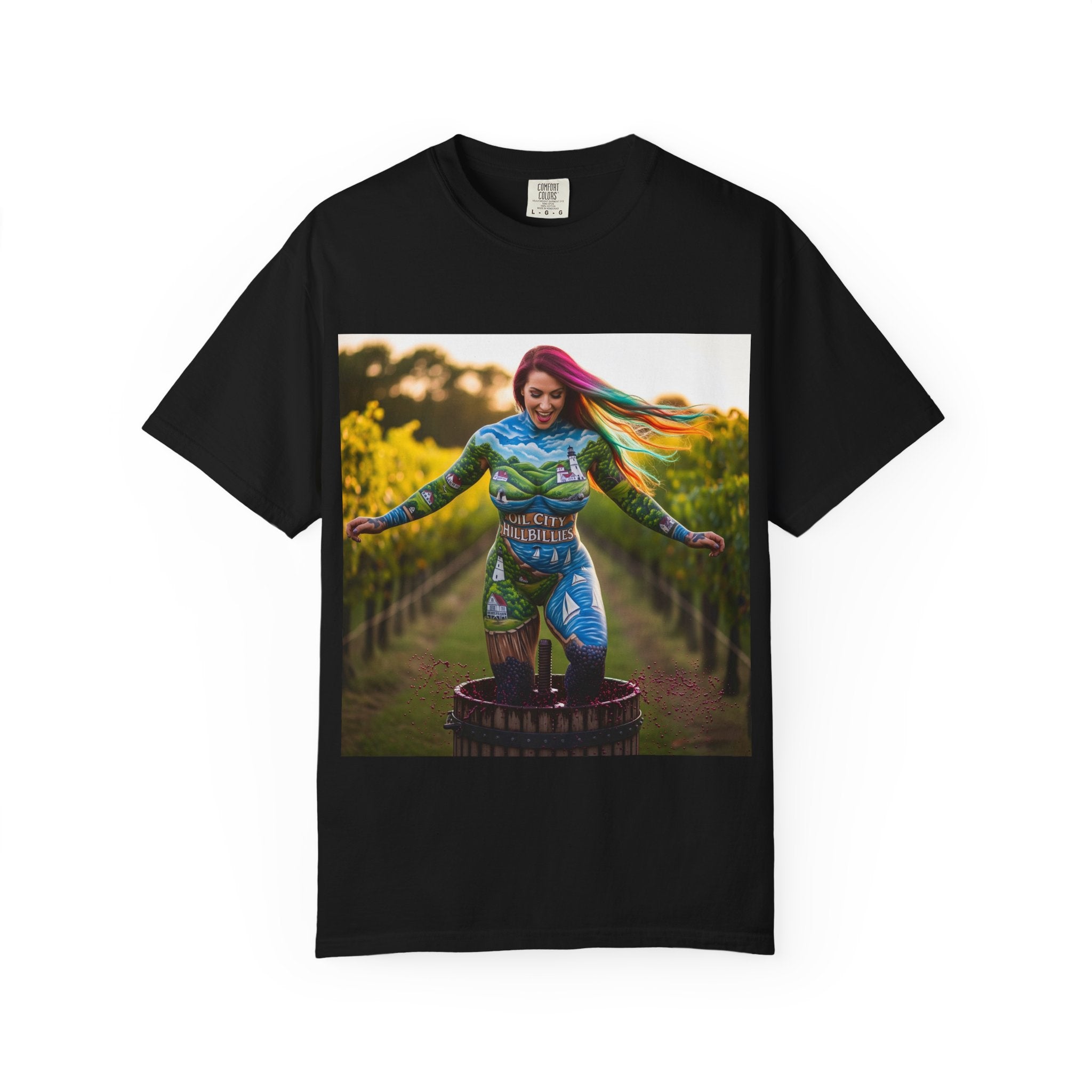 Vibrant Art T-Shirt, Colorful Graphic Tee, Eco-Friendly Cotton Shirt, Unique Gift for Art Lovers, Festival Wear, Casual Everyday Top