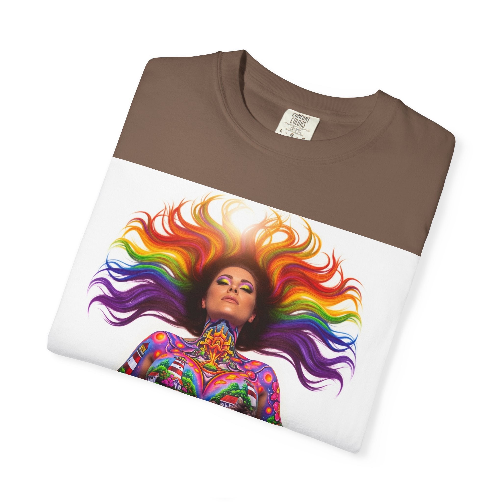 Oil City Hillbillies Full Body Art – Colorful Empowerment T-Shirt, Vibrant Art Tee, Unisex Graphic Shirt, Festival Wear, Pride Apparel, Gift for Artists