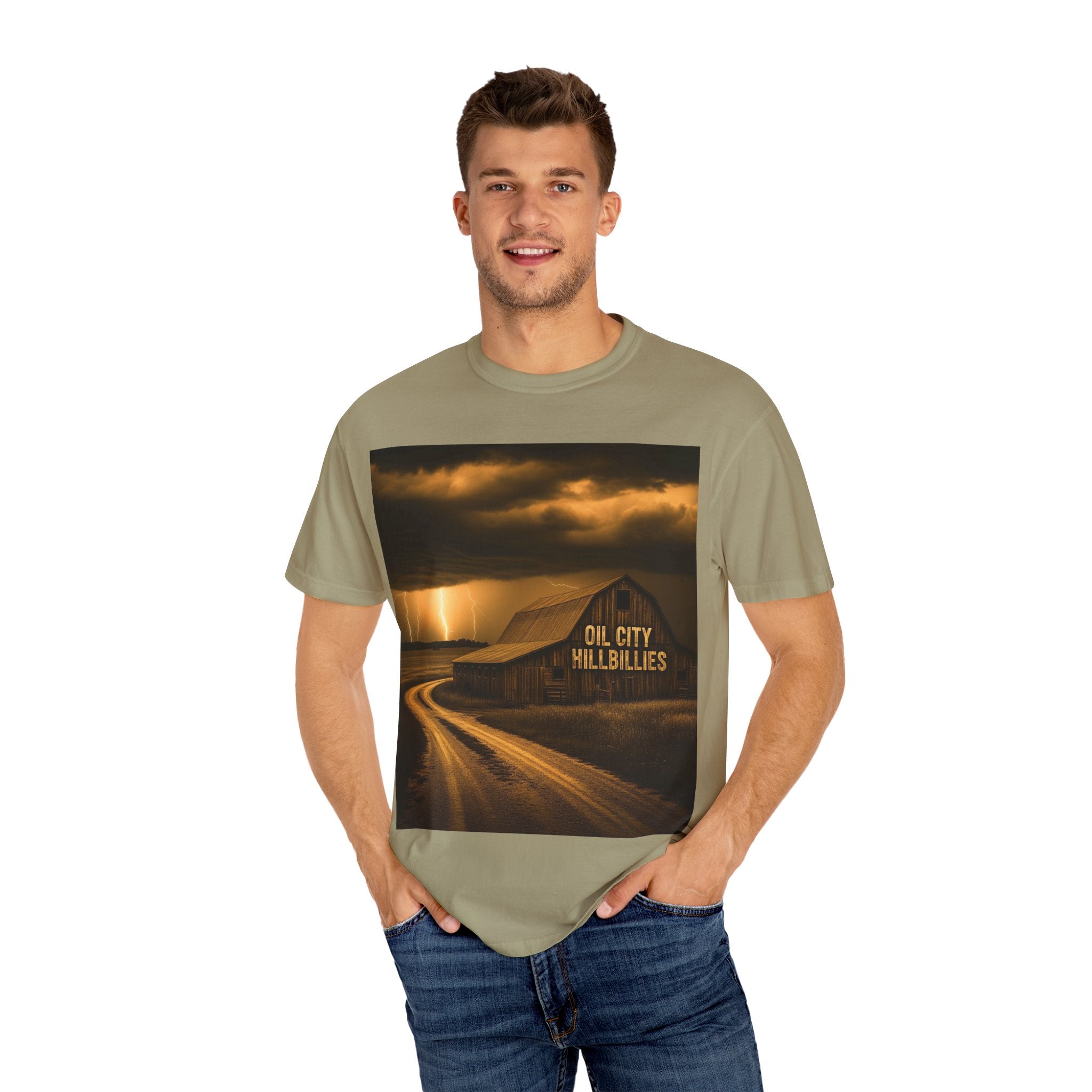 Oil City Hillbillies Vintage Graphic Tee – Unisex Outlaw Country T-Shirt, Southern Rock Band Merch, Country Concert Shirt