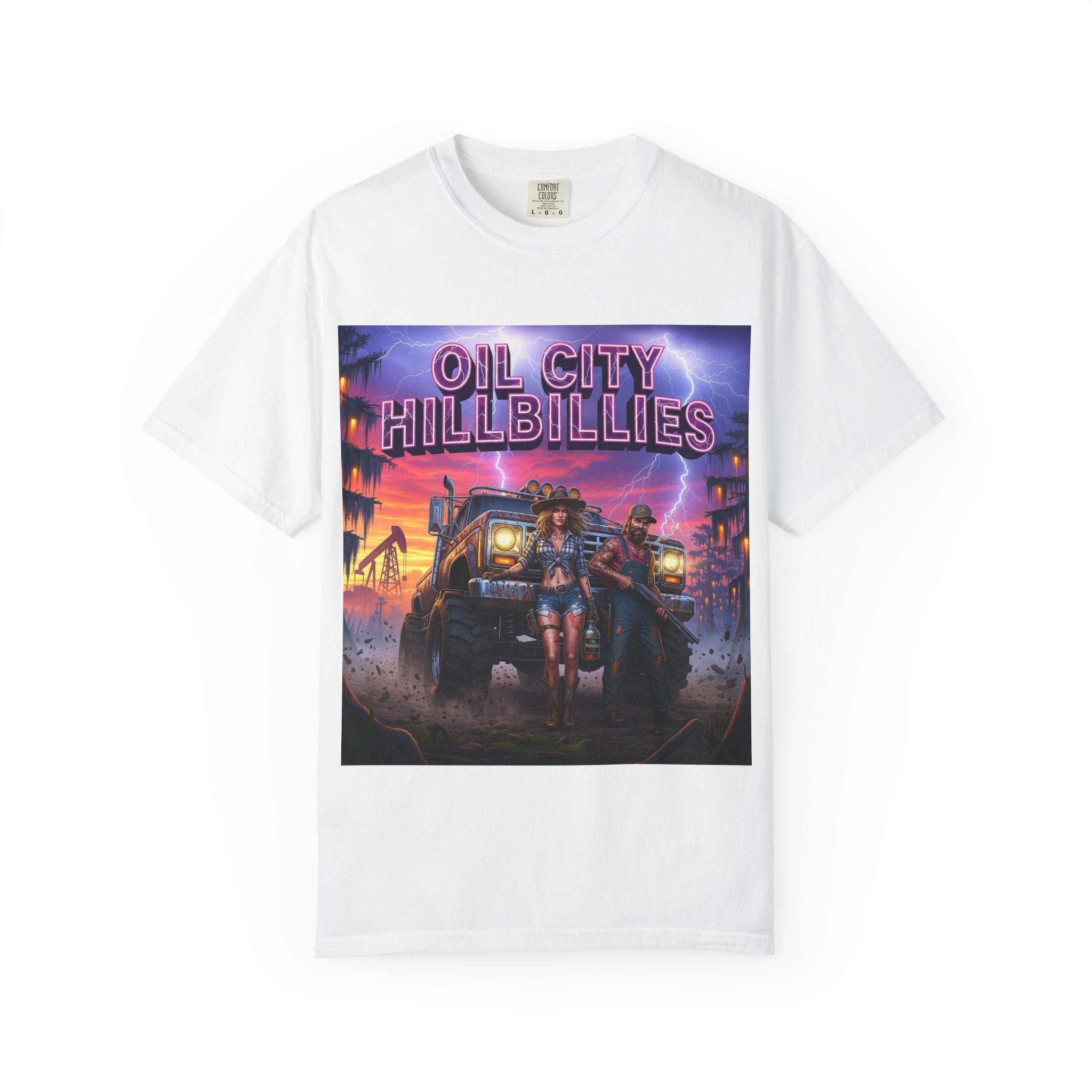 Vintage Oil City Hillbillies T-Shirt – Unisex Graphic Tee, Retro Gift, Festival Wear, Casual Style, Southern Outlaw Statement Shirt