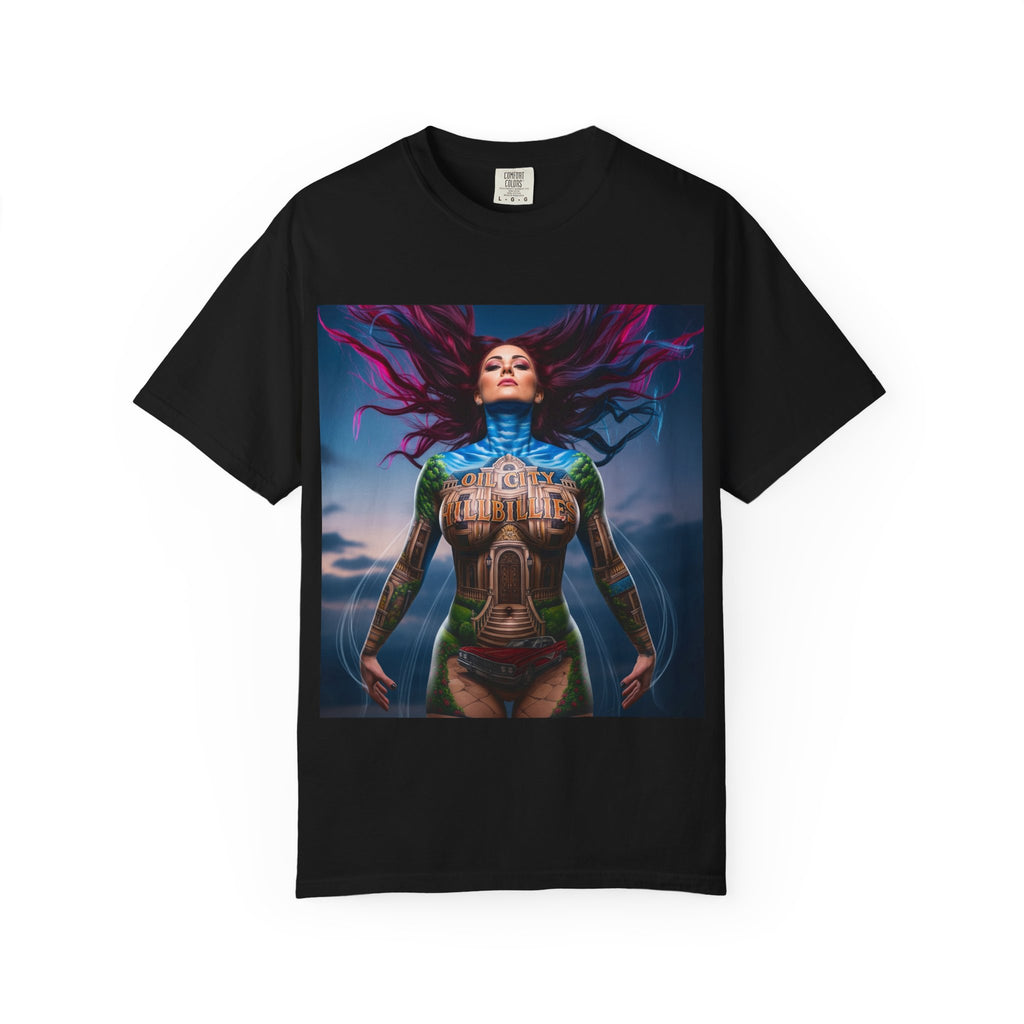 Mystical Spirit T-Shirt | Ethereal Oil City Hillbillies Art Tee, Unisex Graphic Shirt, Bohemian Style, Gift for Her, Festival Wear, Unique Artwear