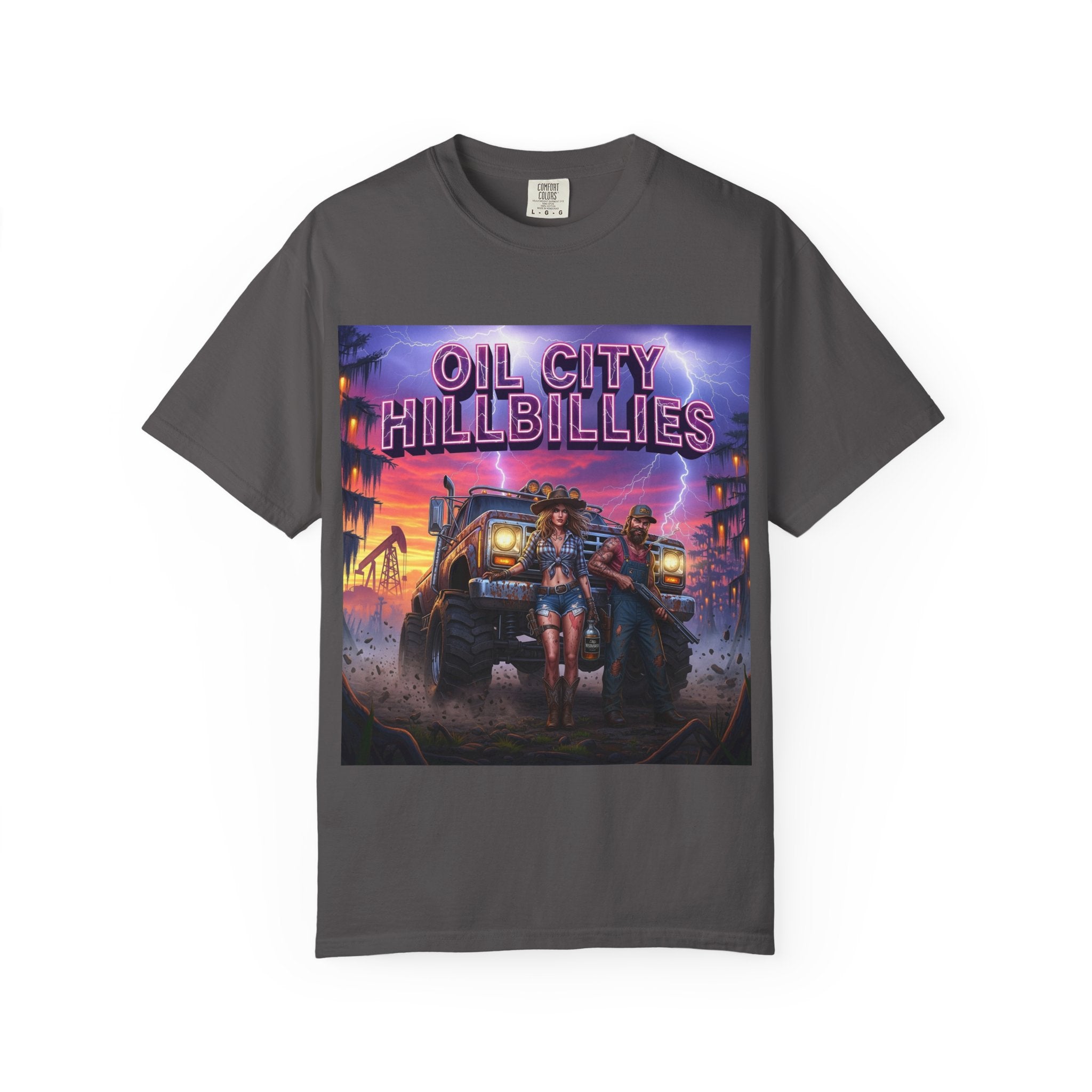 Vintage Oil City Hillbillies T-Shirt – Unisex Graphic Tee, Retro Gift, Festival Wear, Casual Style, Southern Outlaw Statement Shirt