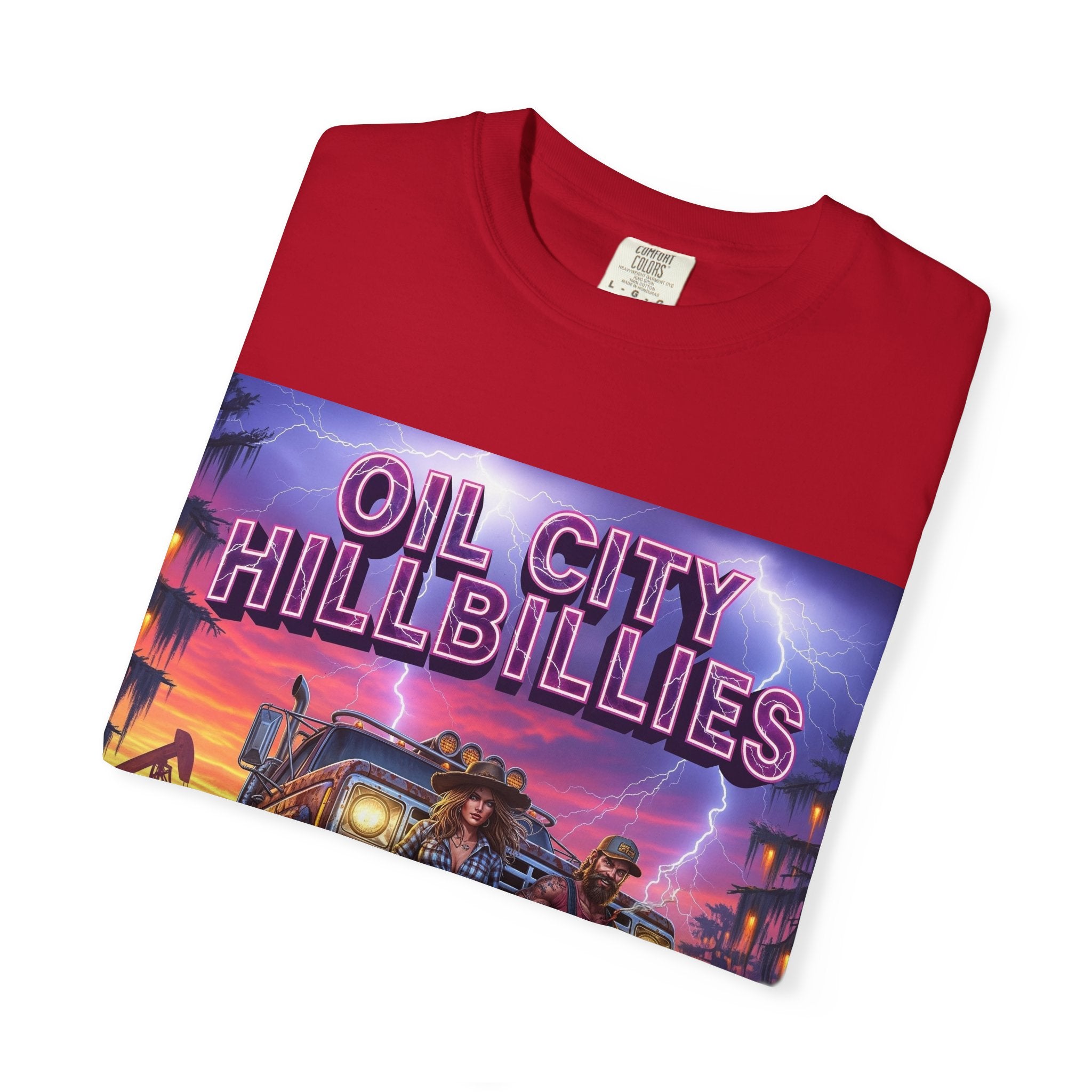 Vintage Oil City Hillbillies T-Shirt – Unisex Graphic Tee, Retro Gift, Festival Wear, Casual Style, Southern Outlaw Statement Shirt