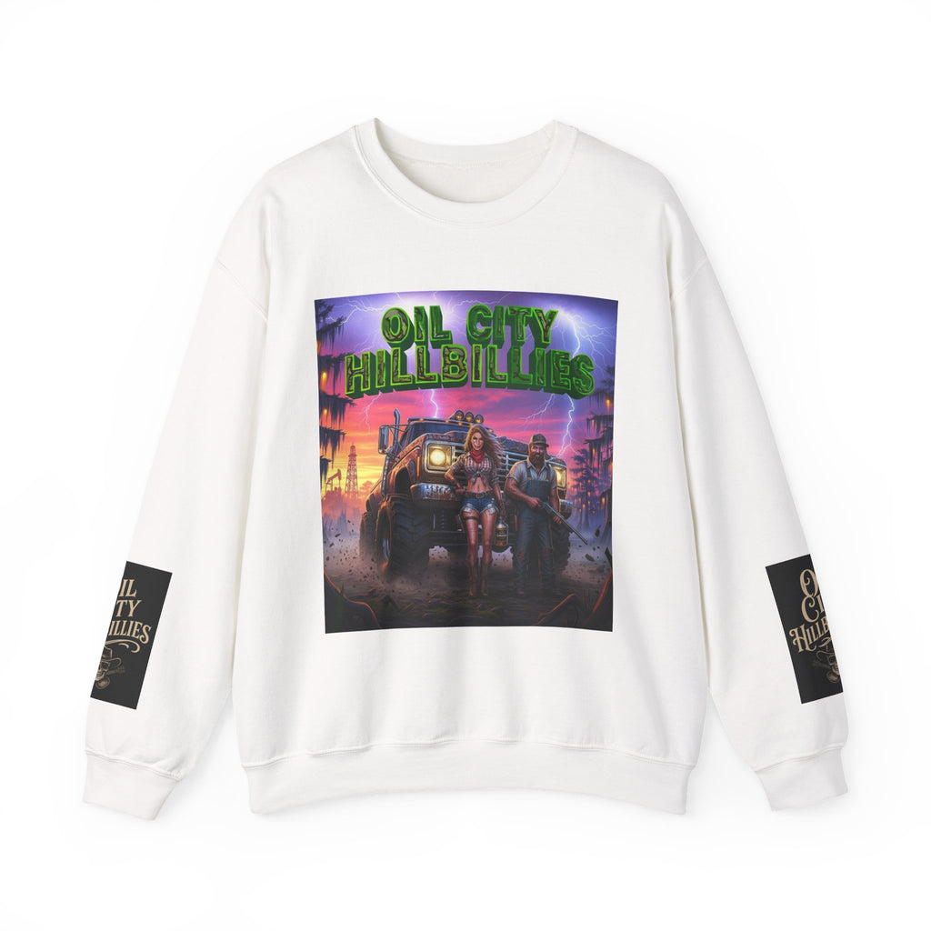 Oil City Hillbillies Sweatshirt, Unisex Crewneck, Vintage Style, Cozy Gift, Casual Wear, Festival Apparel, Retro Fashion