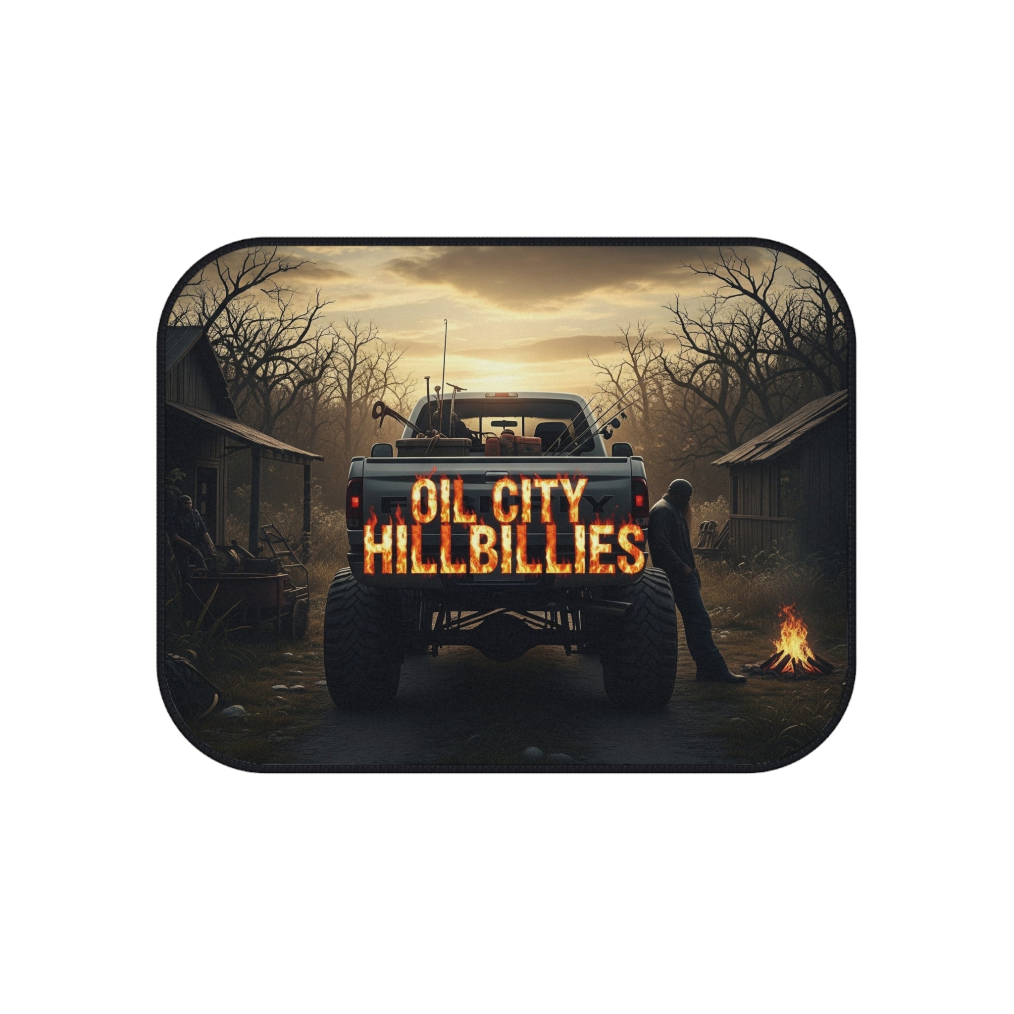Oil City Hillbillies Car Mats, Custom Vehicle Accessories, Unique Gift for Truck Lovers, Rustic Home Decor, Off-Road Enthusiast Must-Have