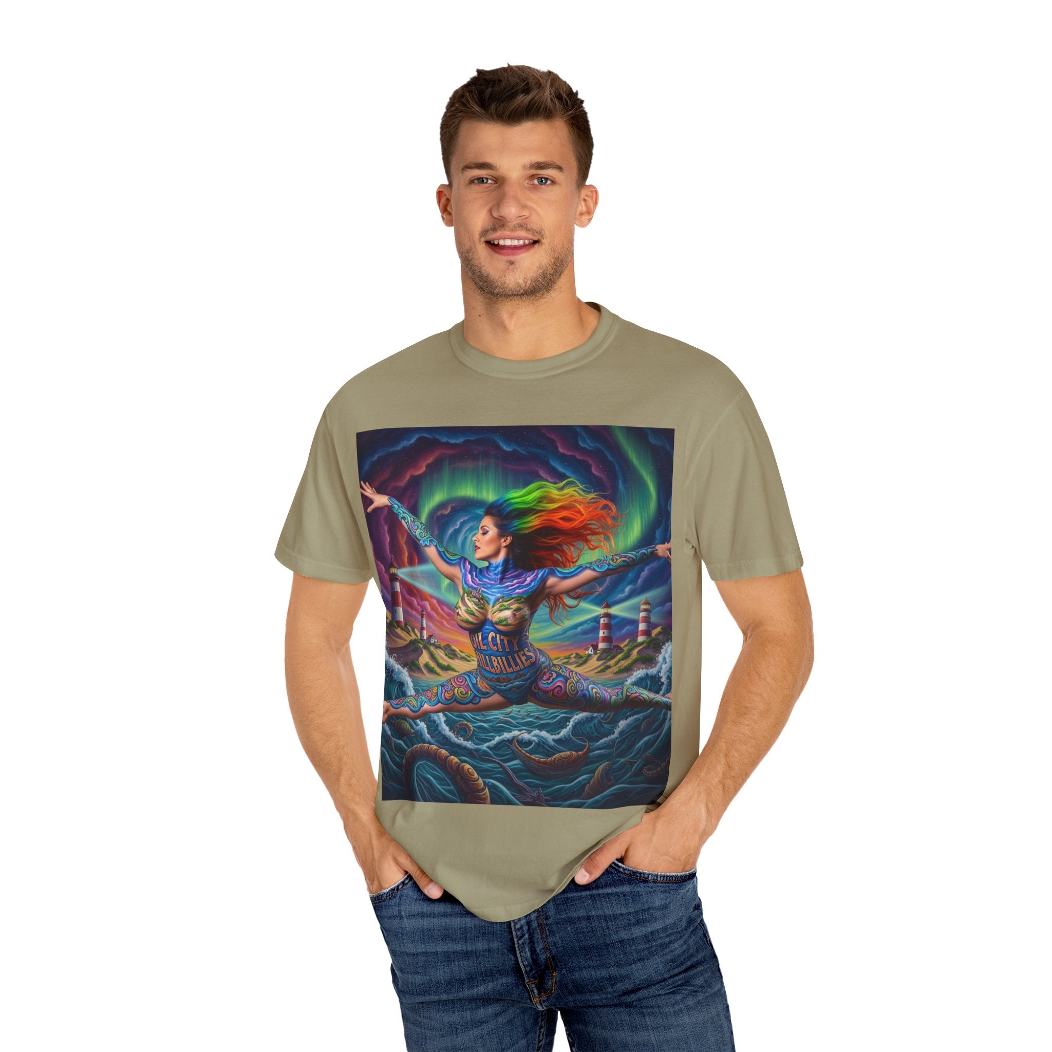 Oil City Hillbillies Colorful Spirit Unisex T-Shirt, Artistic Graphic Tee, Casual Wear, Gift for Art Lovers, Summer Festival Fashion