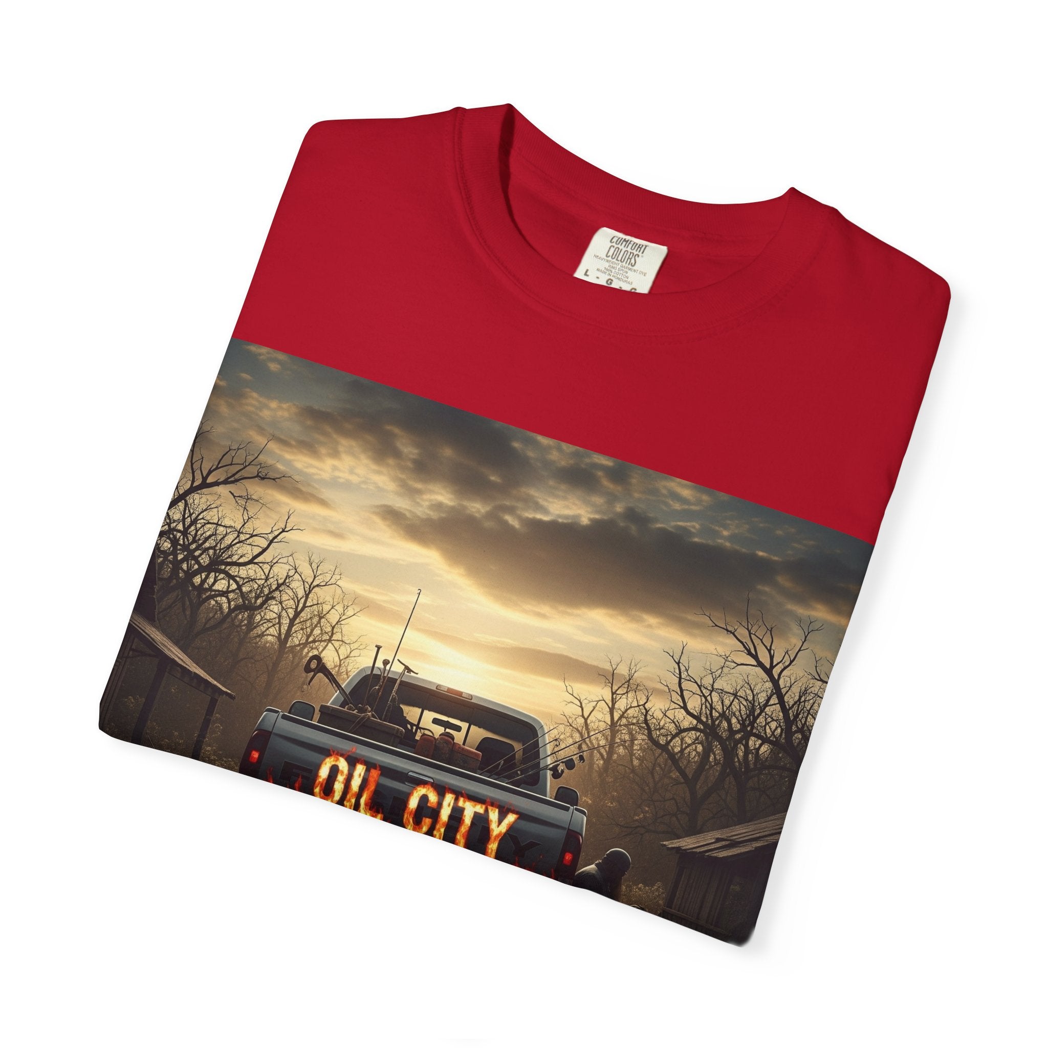 Oil City Hillbillies T-Shirt, Unisex Garment-Dyed Tee, Casual Wear, Outdoor Adventure, Gift for Country Lovers, Vintage Style