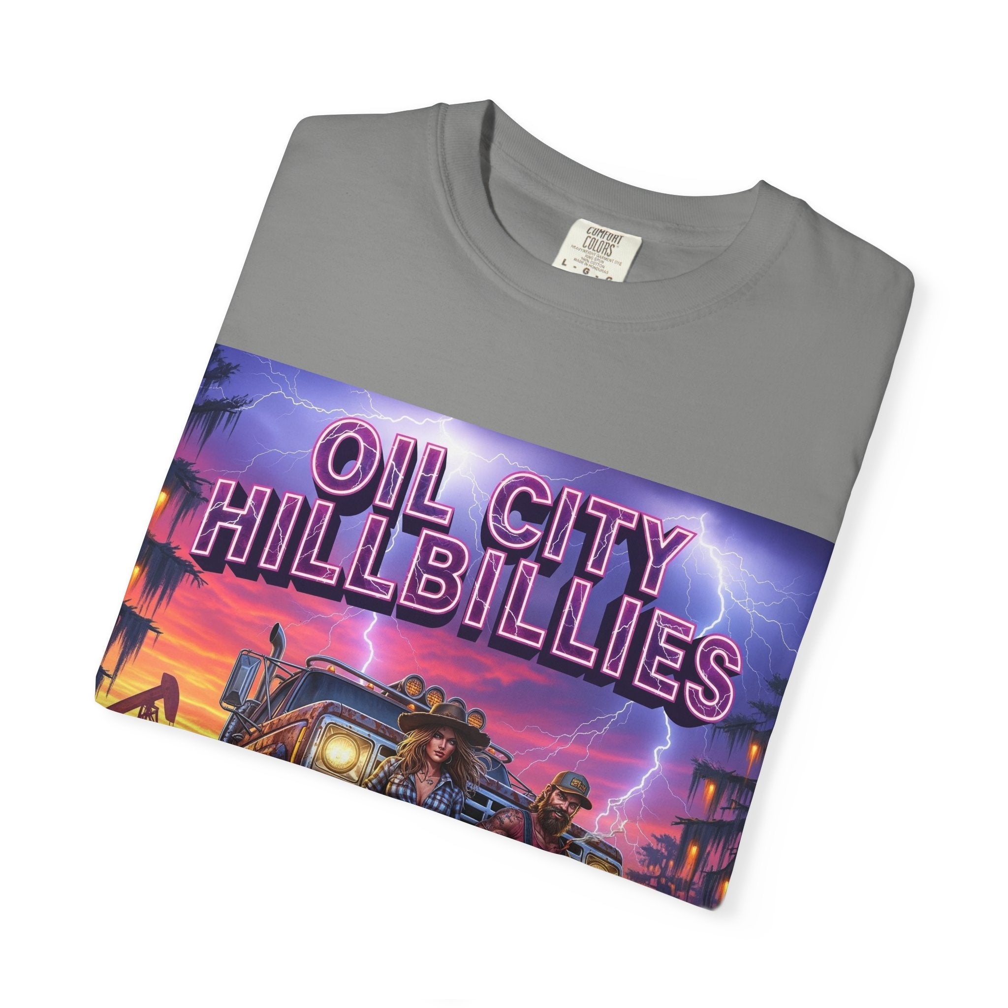 Vintage Oil City Hillbillies T-Shirt – Unisex Graphic Tee, Retro Gift, Festival Wear, Casual Style, Southern Outlaw Statement Shirt