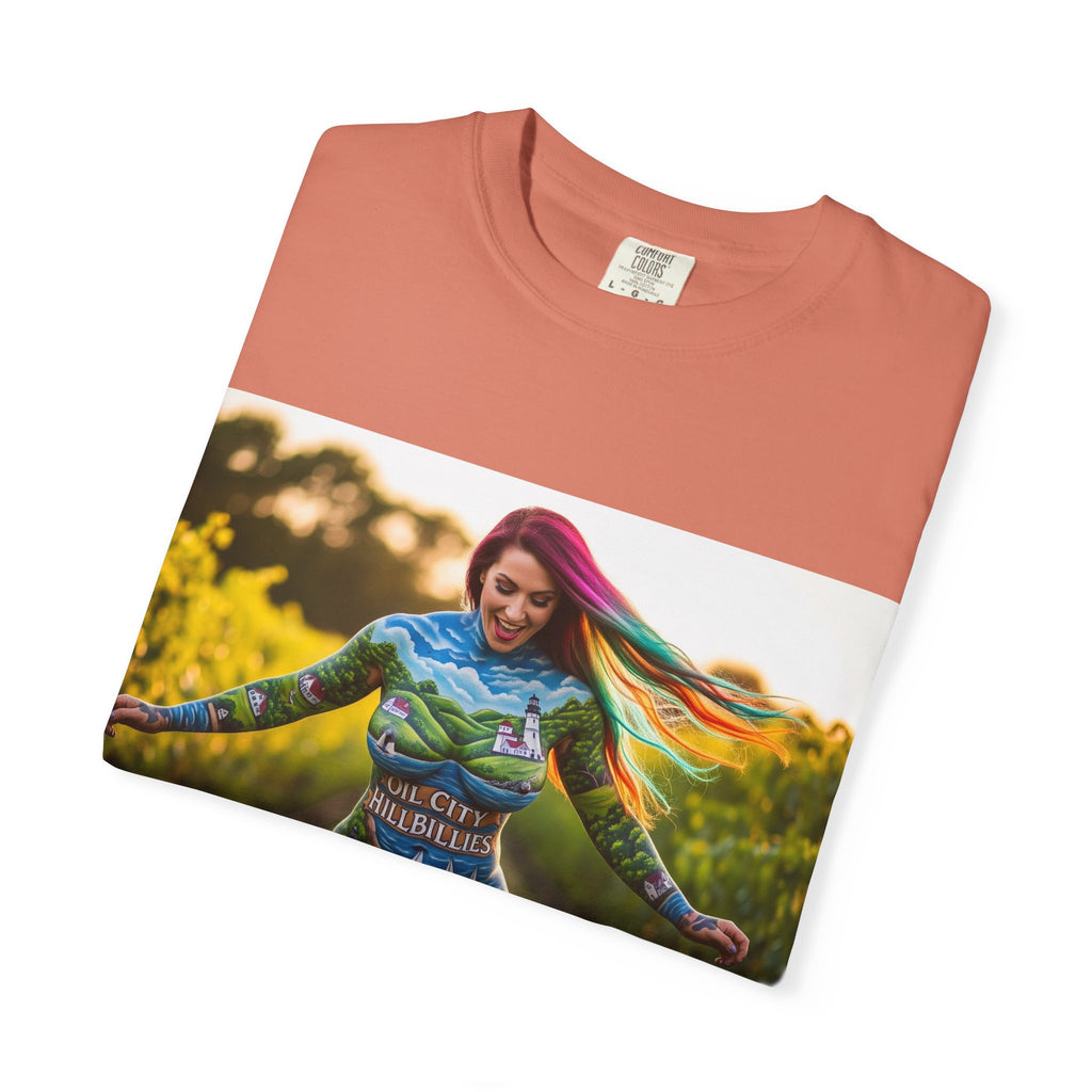 Vibrant Art T-Shirt, Colorful Graphic Tee, Eco-Friendly Cotton Shirt, Unique Gift for Art Lovers, Festival Wear, Casual Everyday Top
