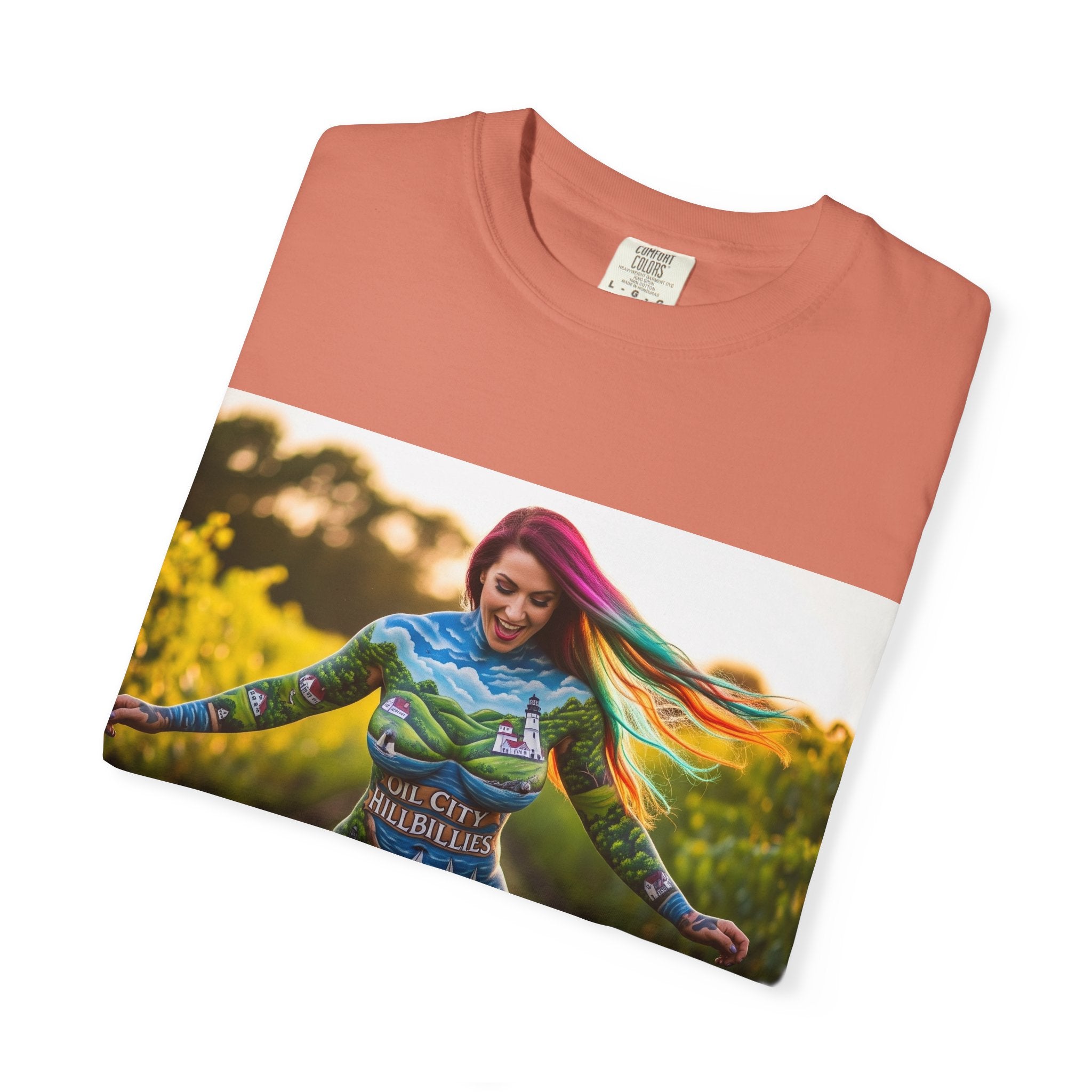 Vibrant Art T-Shirt, Colorful Graphic Tee, Eco-Friendly Cotton Shirt, Unique Gift for Art Lovers, Festival Wear, Casual Everyday Top