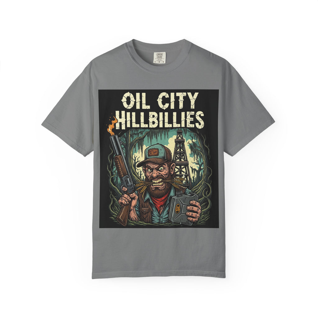 Oil City Hillbillies Unisex T-Shirt – Vintage Graphic Tee, Funny Gift, Casual Wear, Festive Party Shirt, 90s Nostalgia Style