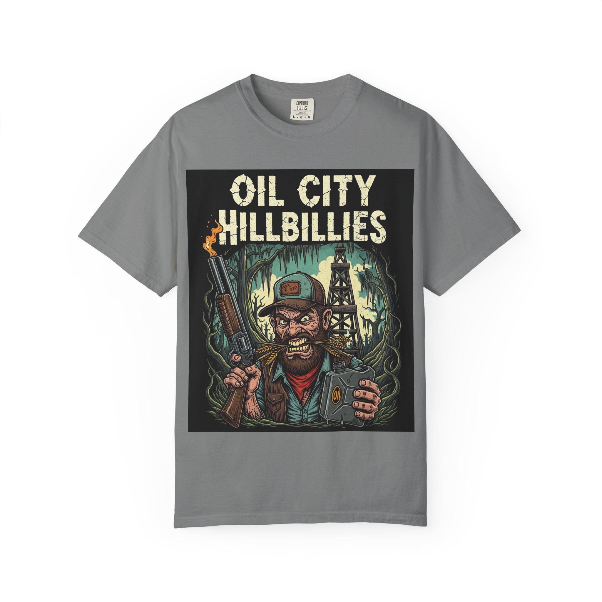 Oil City Hillbillies Unisex T-Shirt – Vintage Graphic Tee, Funny Gift, Casual Wear, Festive Party Shirt, 90s Nostalgia Style