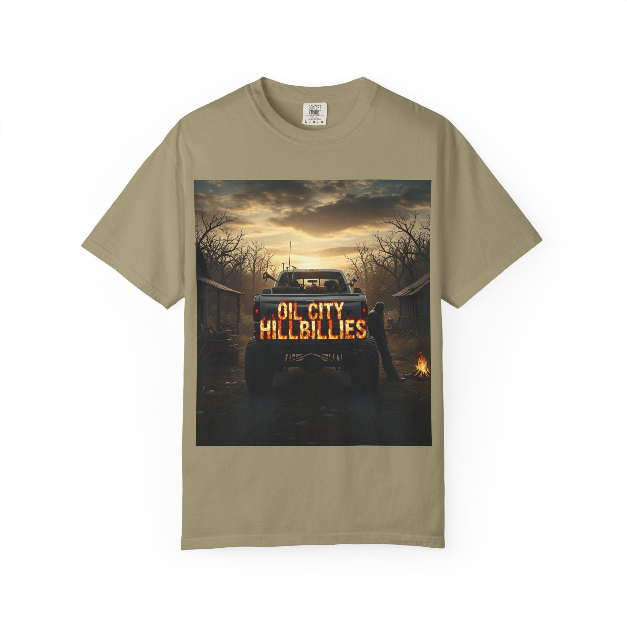 Oil City Hillbillies T-Shirt, Unisex Garment-Dyed Tee, Casual Wear, Outdoor Adventure, Gift for Country Lovers, Vintage Style