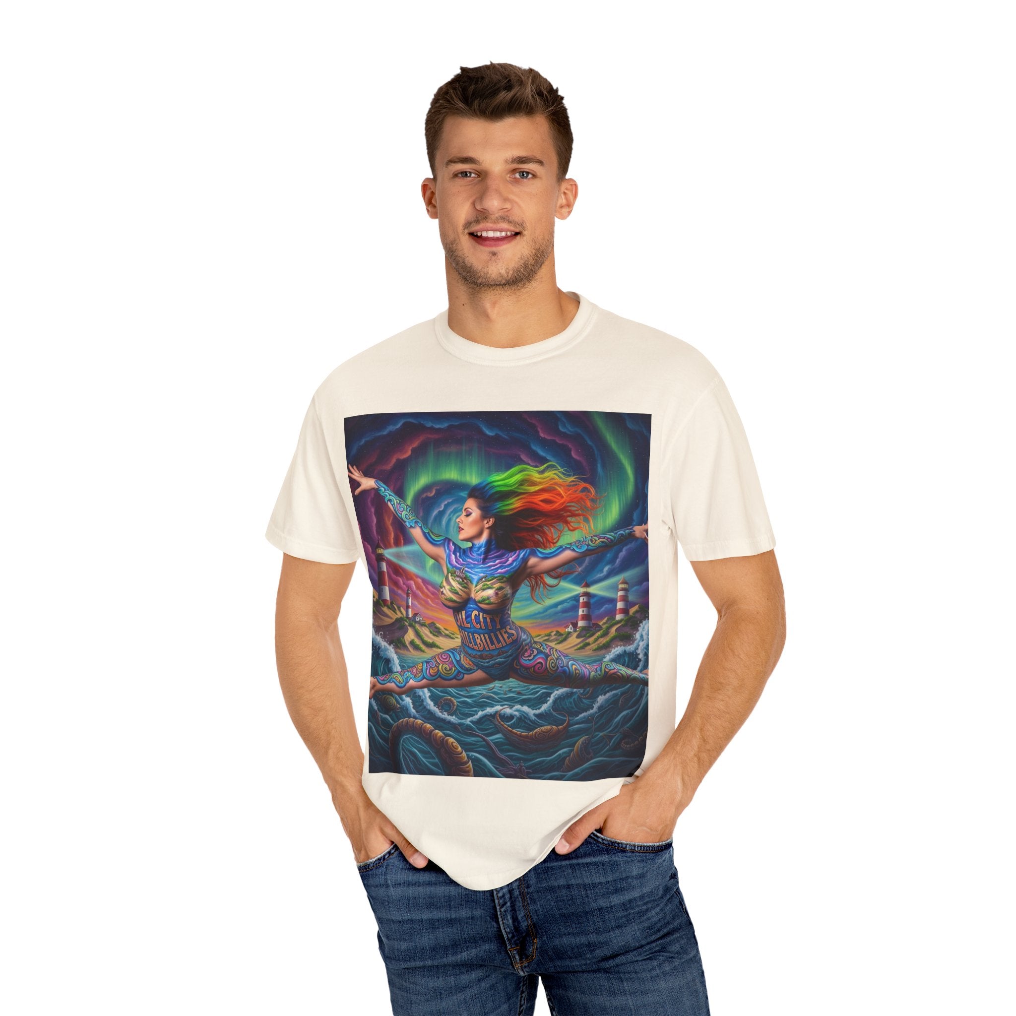Oil City Hillbillies Colorful Spirit Unisex T-Shirt, Artistic Graphic Tee, Casual Wear, Gift for Art Lovers, Summer Festival Fashion
