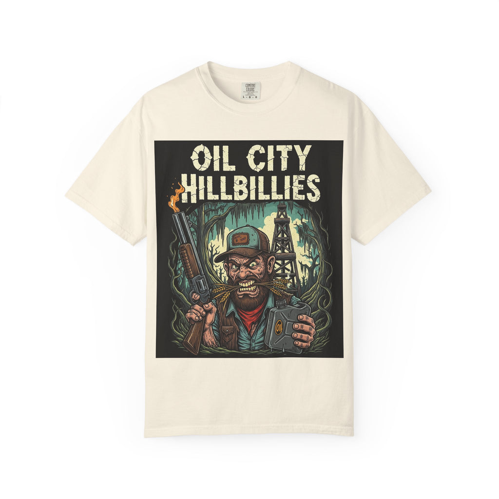 Oil City Hillbillies Unisex T-Shirt – Vintage Graphic Tee, Funny Gift, Casual Wear, Festive Party Shirt, 90s Nostalgia Style
