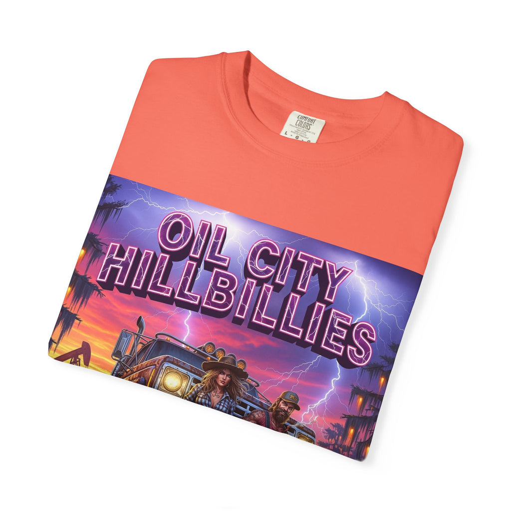 Vintage Oil City Hillbillies T-Shirt – Unisex Graphic Tee, Retro Gift, Festival Wear, Casual Style, Southern Outlaw Statement Shirt