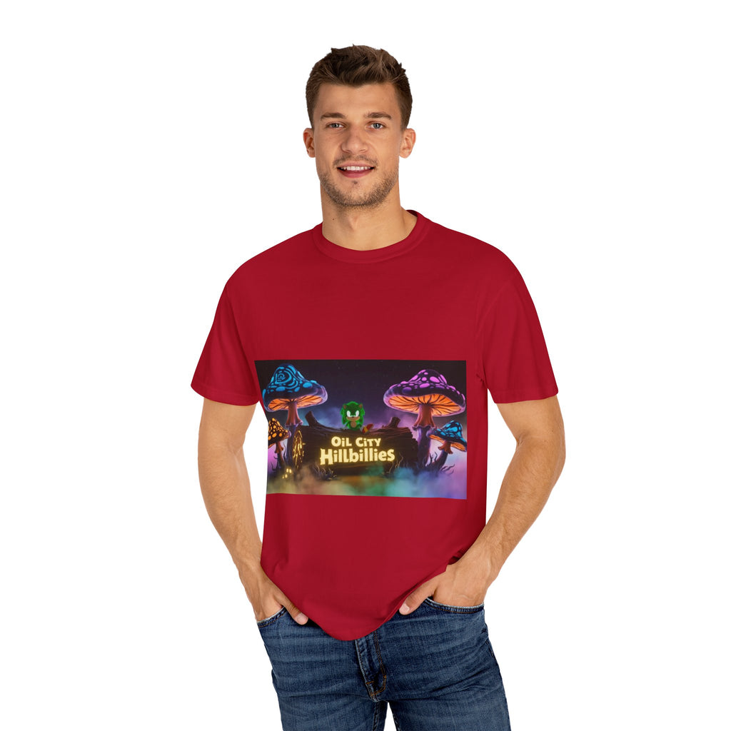 Chronic the Hemphog, Oil City Hillbillies T-Shirt | Unisex Garment-Dyed Tee for Art Lovers, Festival Goers, Quirky Gifts, Retro Style, Summer Essential