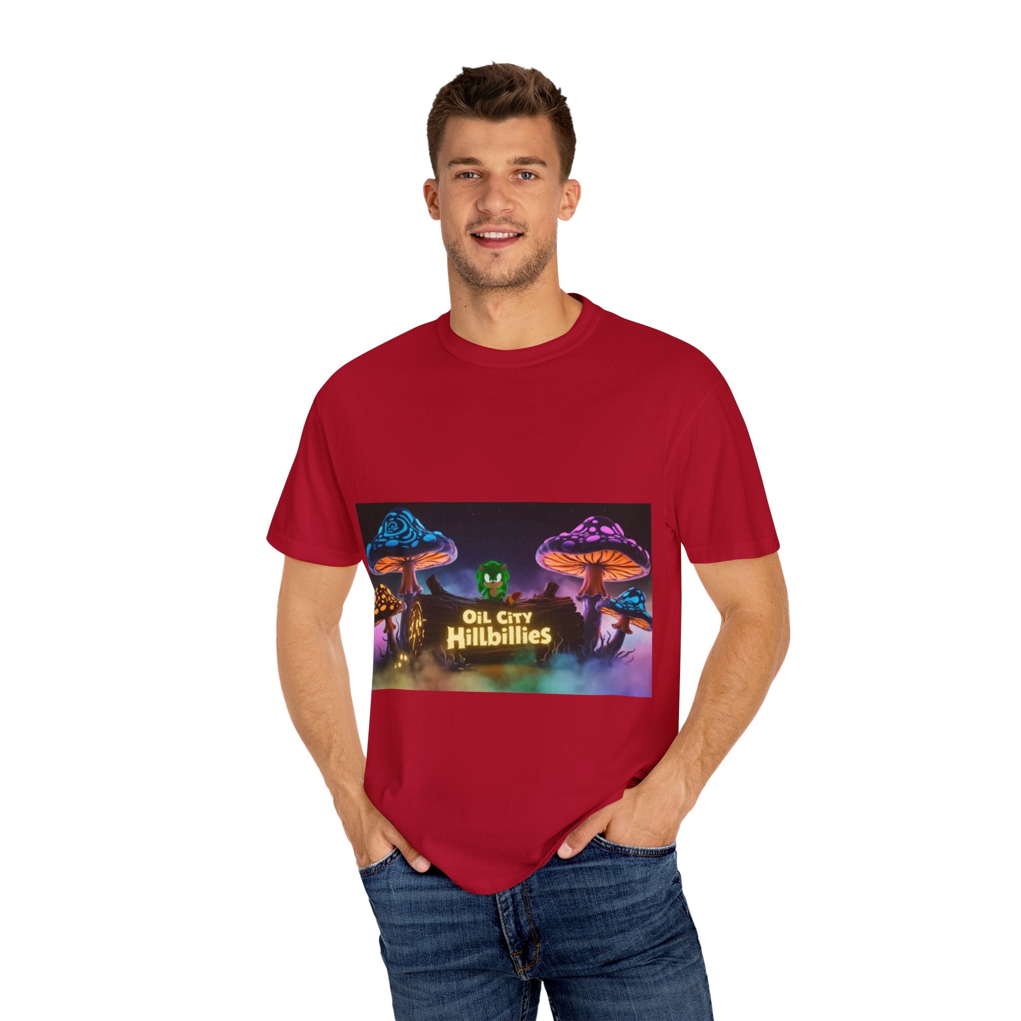 Chronic the Hemphog, Oil City Hillbillies T-Shirt | Unisex Garment-Dyed Tee for Art Lovers, Festival Goers, Quirky Gifts, Retro Style, Summer Essential