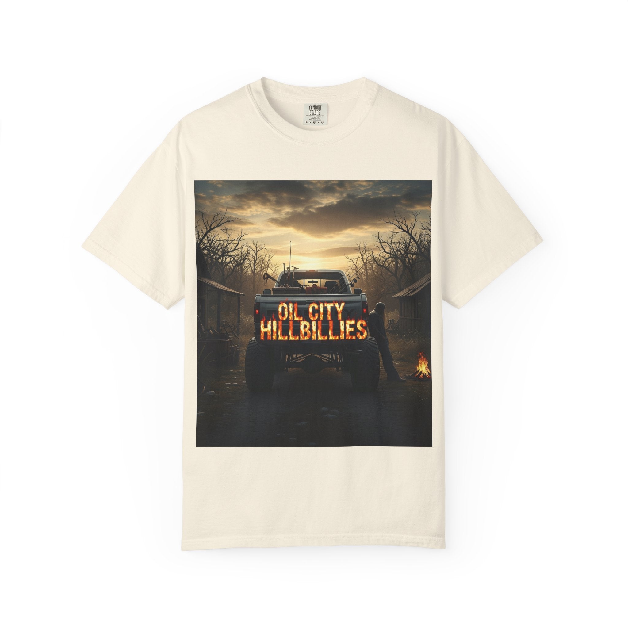 Oil City Hillbillies T-Shirt, Unisex Garment-Dyed Tee, Casual Wear, Outdoor Adventure, Gift for Country Lovers, Vintage Style