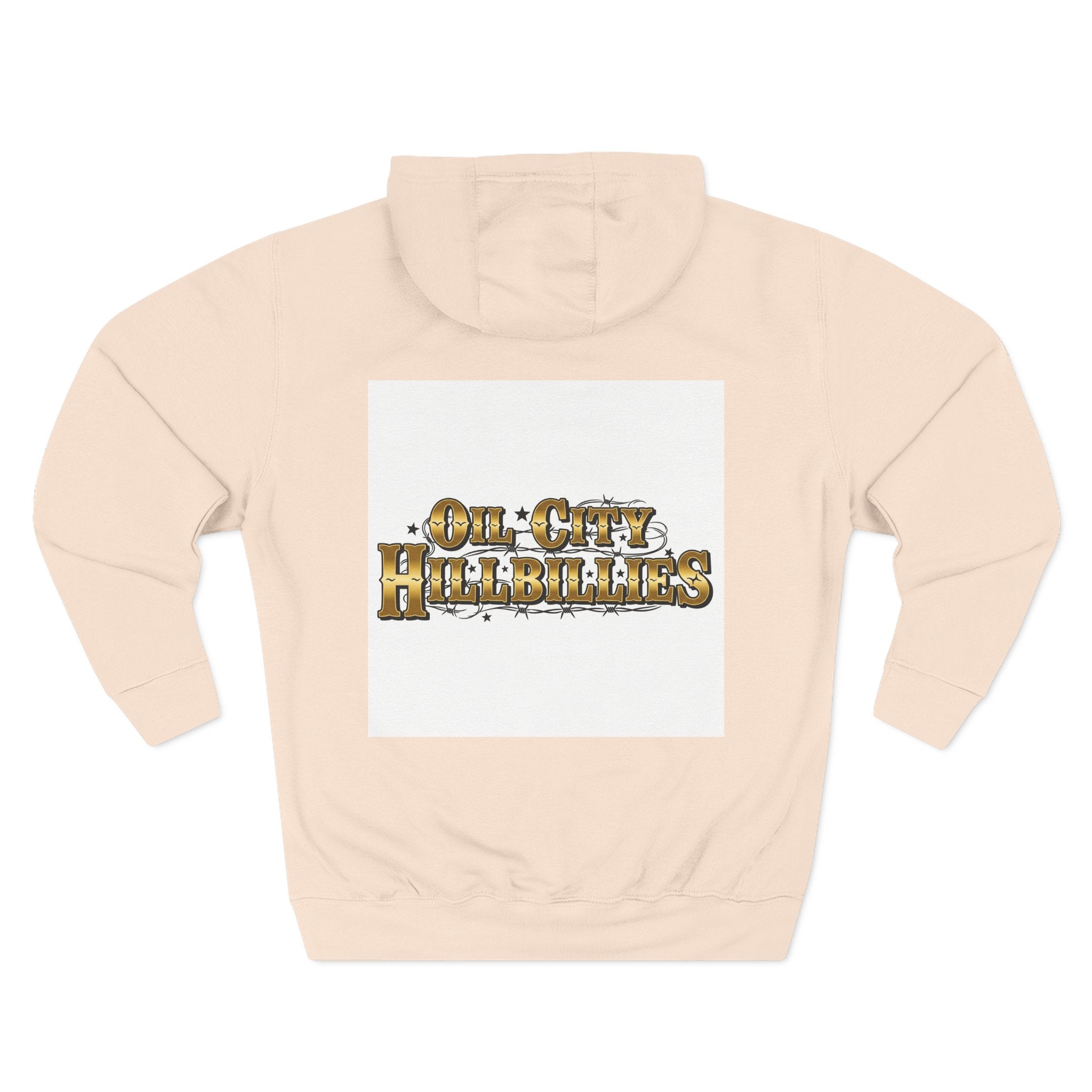 Ozzy-Inspired Oil City Hillbillies Three-Panel Fleece Hoodie, Cozy Layer for Music Lovers, Perfect Gift for Concert Goers, Ideal for Casual Outings, Great for Rock & Country Fans