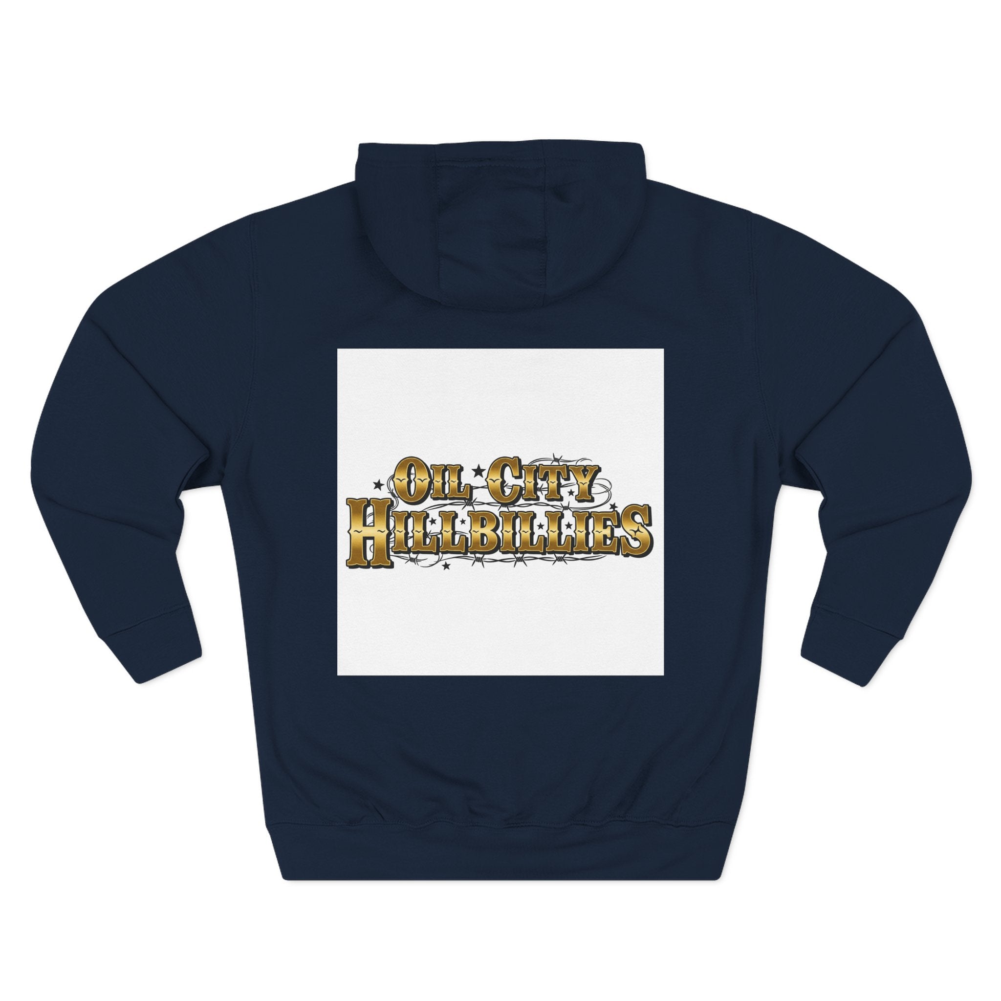 Ozzy-Inspired Oil City Hillbillies Three-Panel Fleece Hoodie, Cozy Layer for Music Lovers, Perfect Gift for Concert Goers, Ideal for Casual Outings, Great for Rock & Country Fans