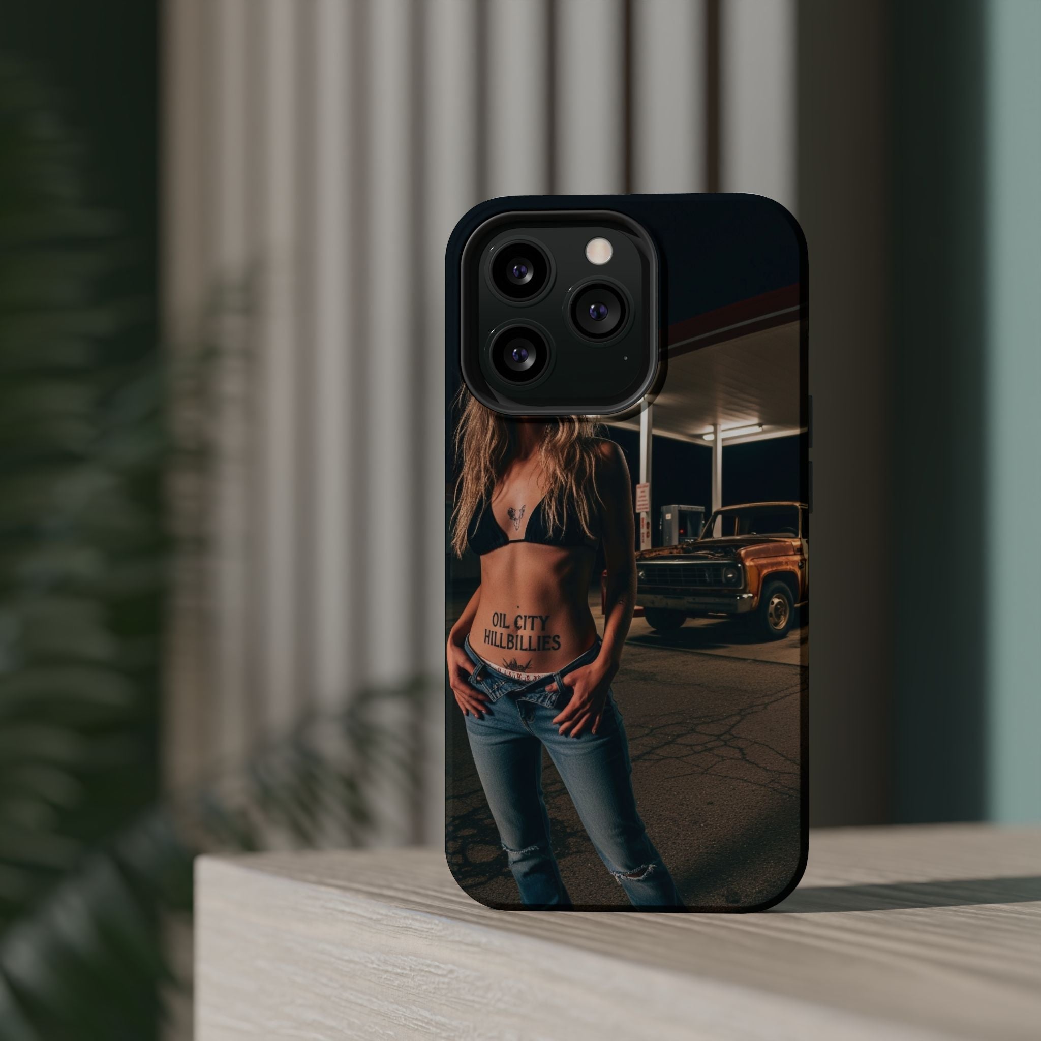 Oil City Hillbillies Magnetic Tough Cases | Personalized Phone Cover, Unique Gift for Country Lovers, Tough Cell Phone Case, Hillbilly Style