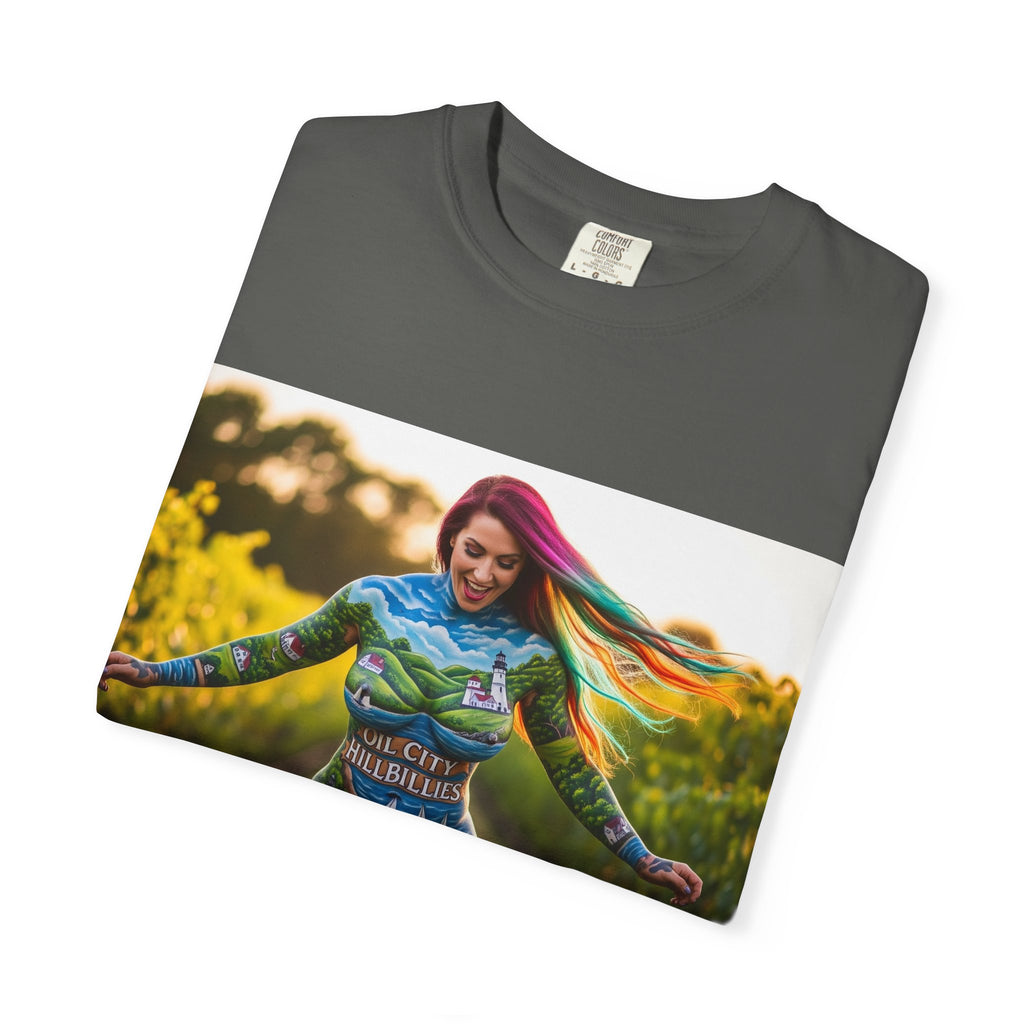 Vibrant Art T-Shirt, Colorful Graphic Tee, Eco-Friendly Cotton Shirt, Unique Gift for Art Lovers, Festival Wear, Casual Everyday Top