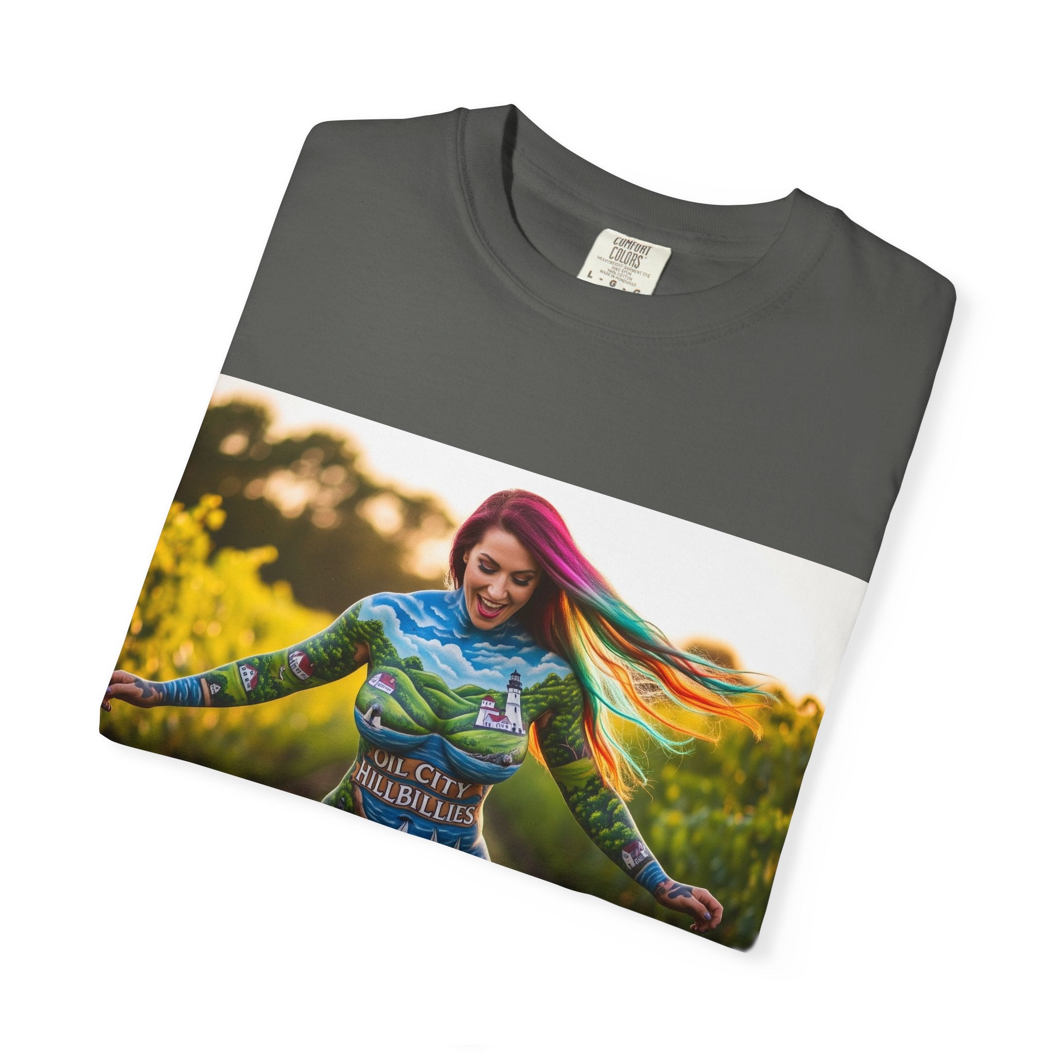 Vibrant Art T-Shirt, Colorful Graphic Tee, Eco-Friendly Cotton Shirt, Unique Gift for Art Lovers, Festival Wear, Casual Everyday Top