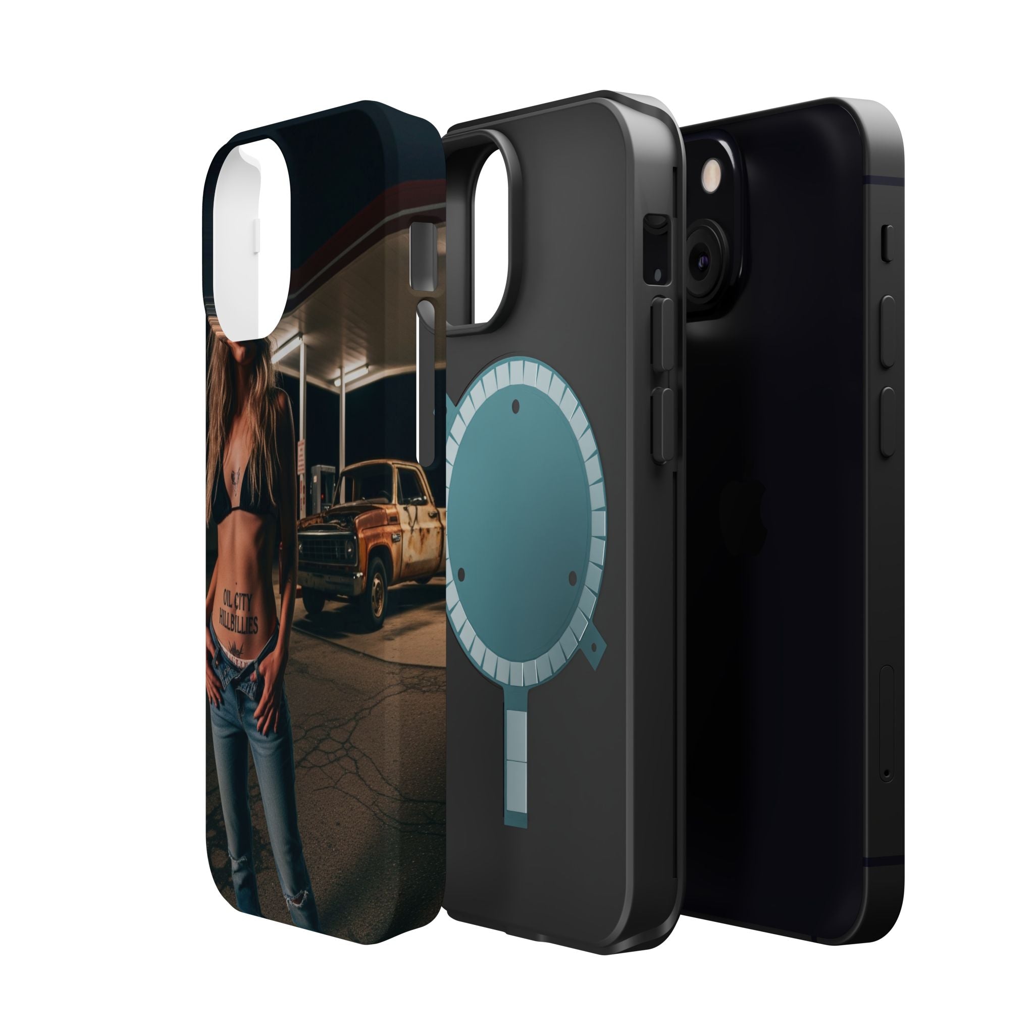 Oil City Hillbillies Magnetic Tough Cases | Personalized Phone Cover, Unique Gift for Country Lovers, Tough Cell Phone Case, Hillbilly Style
