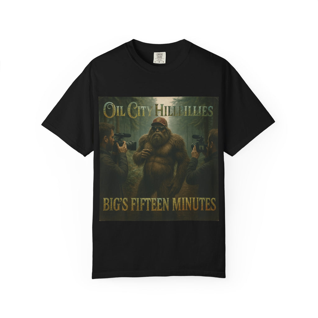 Oil City Hillbillies Unisex T-Shirt, Vintage Style Tee, Bigfoot Humor, Casual Wear, Gift for Nature Lovers, Fun Weekend Shirt