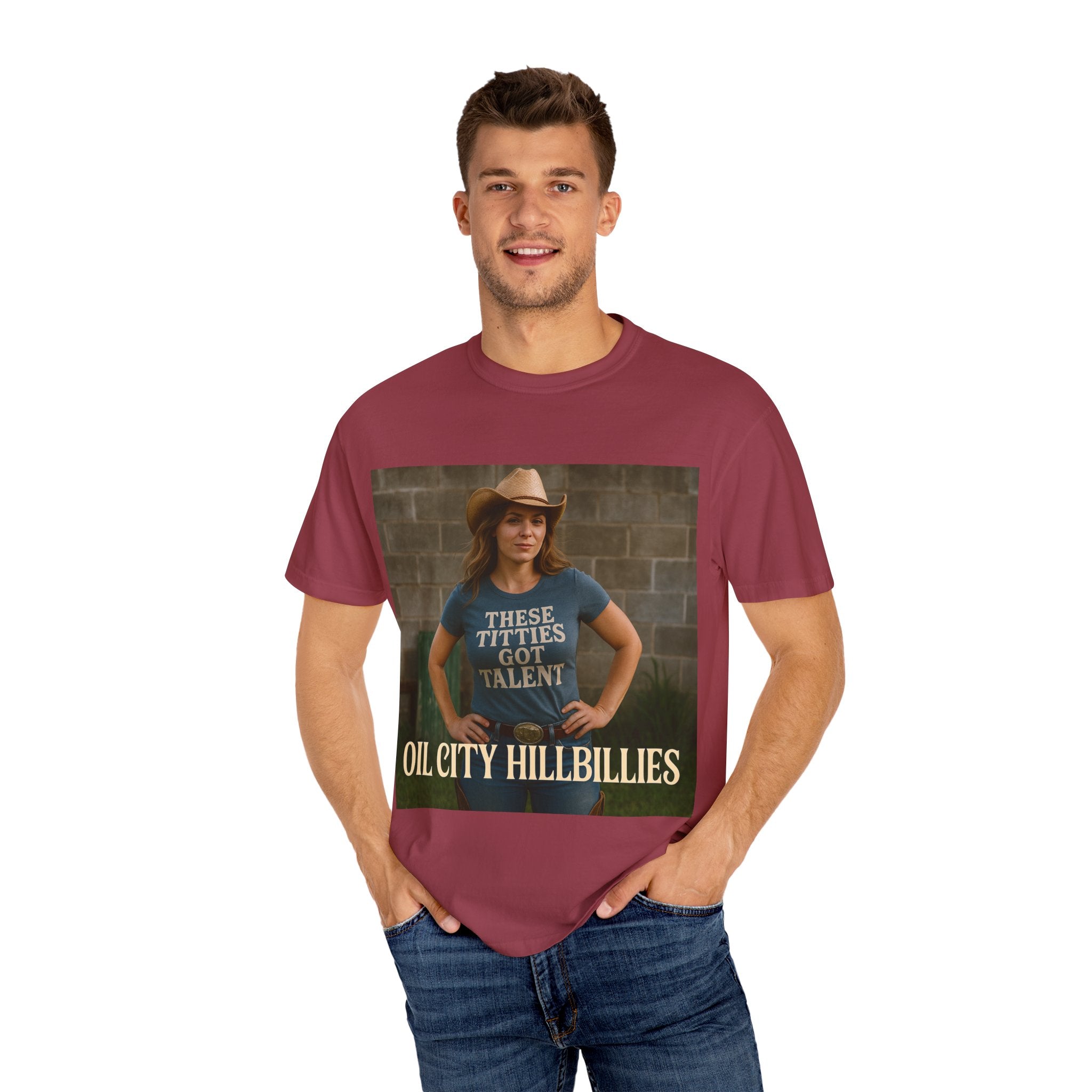 Oil City Hillbillies Unisex Garment-Dyed T-Shirt, Funny Country Shirt, Gift for Country Lovers, Unique Humor Tee, Casual Farm Style Apparel