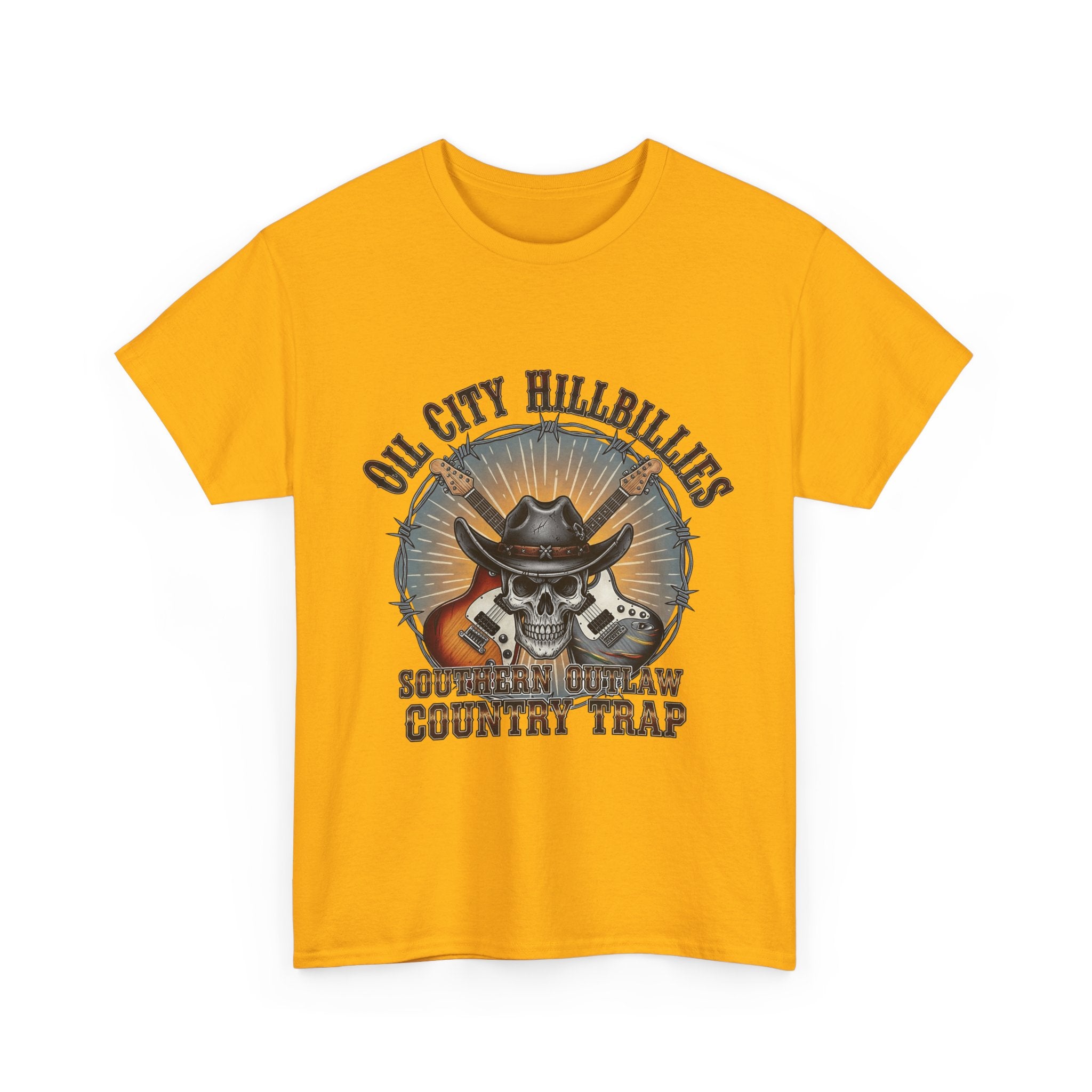 Southern Outlaw Graphic Tee | Unisex Heavy Cotton Tee for Country Music Lovers, Festival Wear, Casual Style, Gift for Him/Her