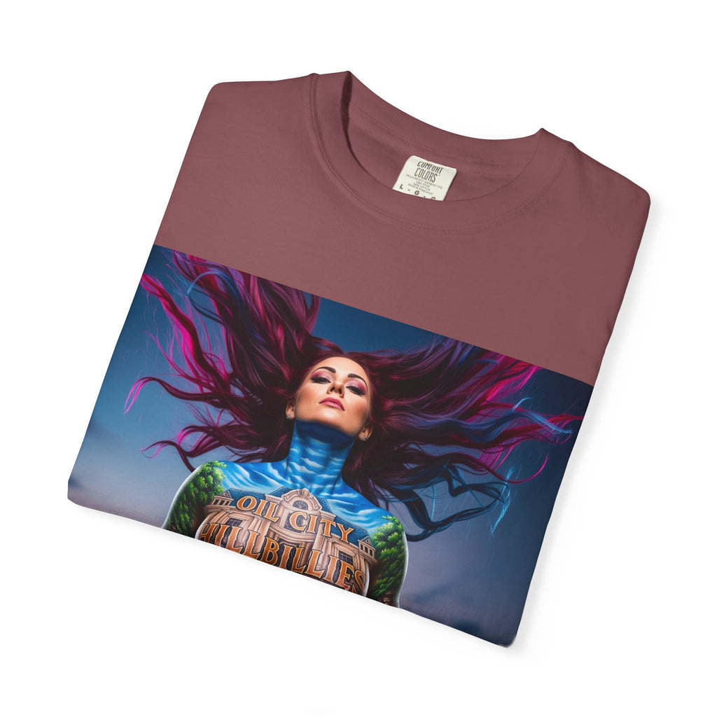 Mystical Spirit T-Shirt | Ethereal Oil City Hillbillies Art Tee, Unisex Graphic Shirt, Bohemian Style, Gift for Her, Festival Wear, Unique Artwear