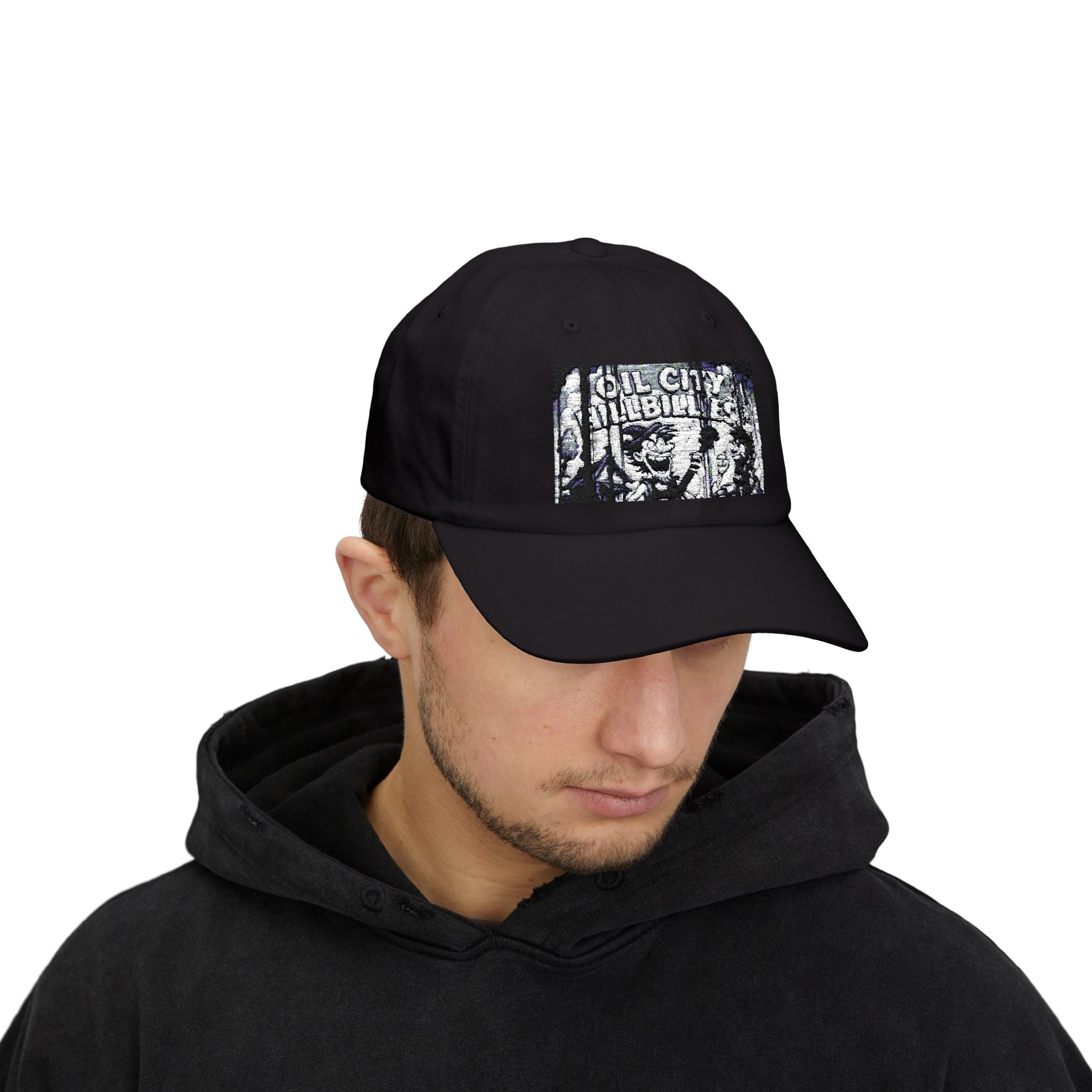Oil City Hillbillies Vintage-Inspired Dad Cap with Graphic Design, Casual Hat for Dads, Perfect Father’s Day Gift, Relaxed Fit Cap, Summer Accessory