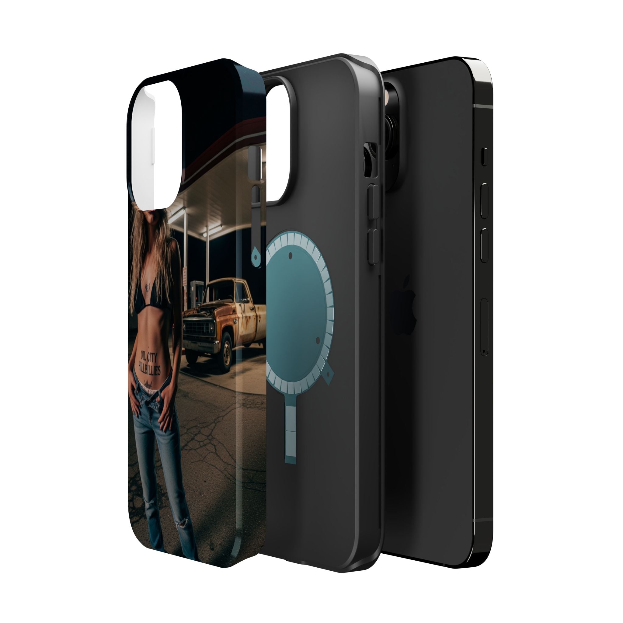 Oil City Hillbillies Magnetic Tough Cases | Personalized Phone Cover, Unique Gift for Country Lovers, Tough Cell Phone Case, Hillbilly Style