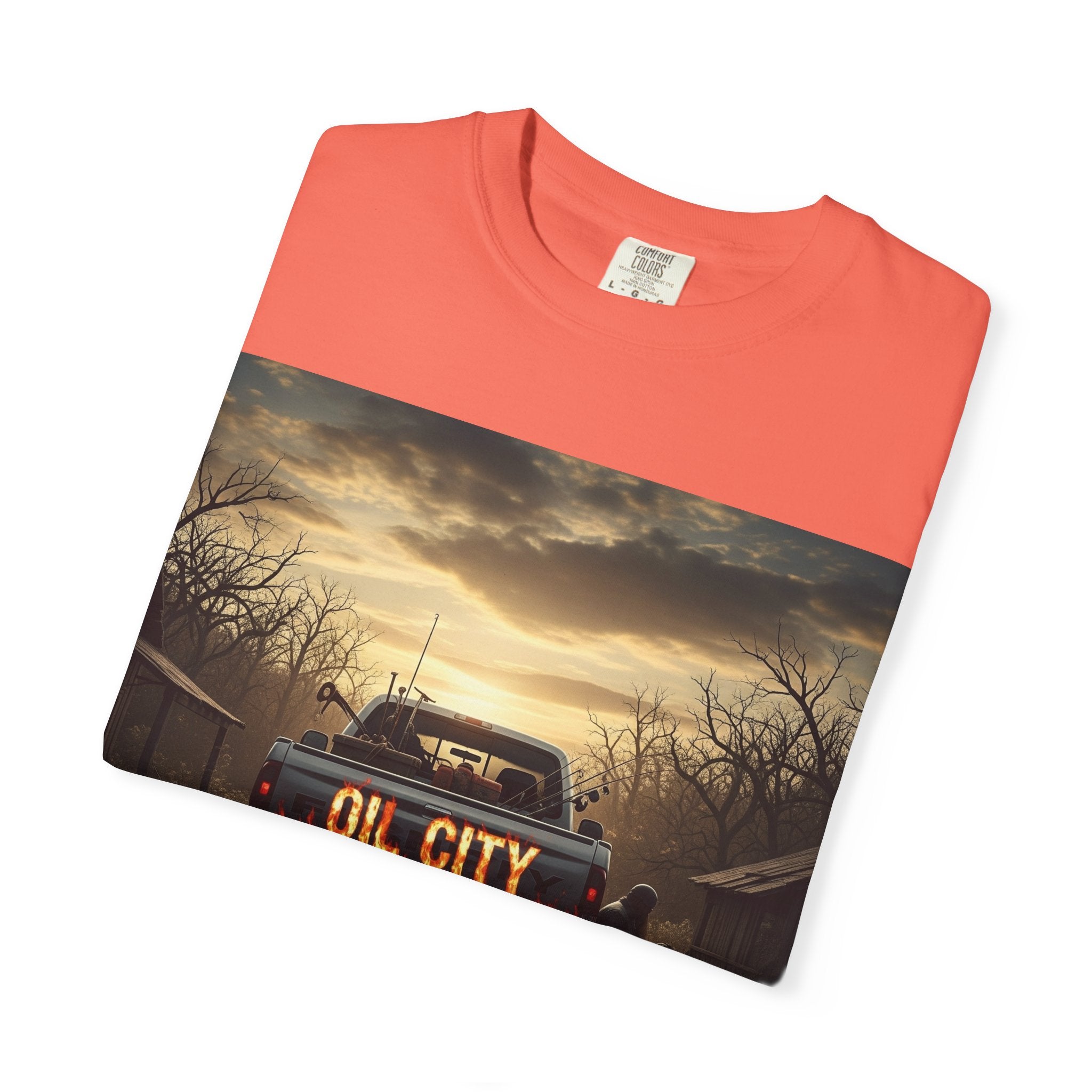 Oil City Hillbillies T-Shirt, Unisex Garment-Dyed Tee, Casual Wear, Outdoor Adventure, Gift for Country Lovers, Vintage Style