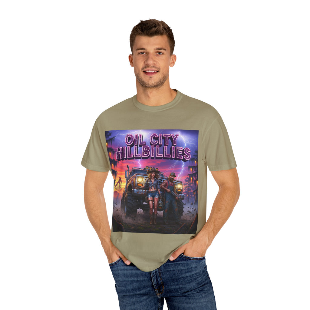 Vintage Oil City Hillbillies T-Shirt – Unisex Graphic Tee, Retro Gift, Festival Wear, Casual Style, Southern Outlaw Statement Shirt