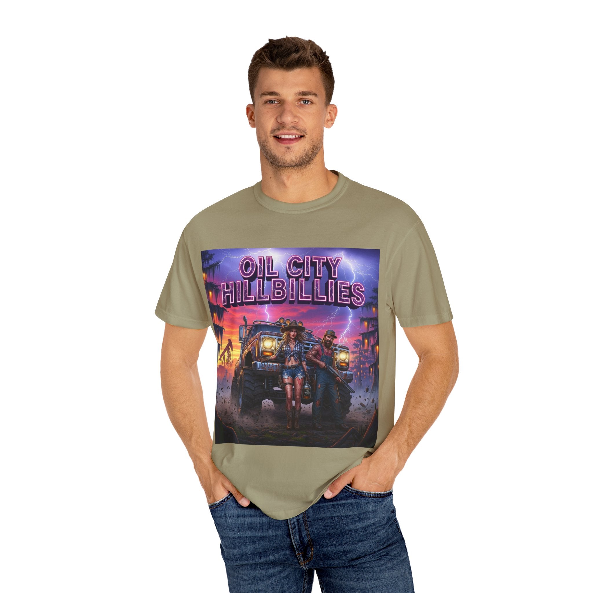 Vintage Oil City Hillbillies T-Shirt – Unisex Graphic Tee, Retro Gift, Festival Wear, Casual Style, Southern Outlaw Statement Shirt
