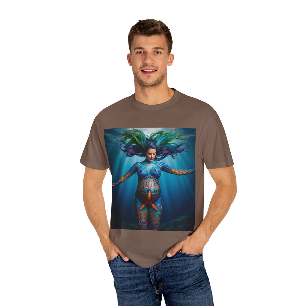 Garment-Dyed Oil City Hillbillies Tee Inspired by Southern Roots and Backwoods Culture, Bohemian T-shirt for Music Festivals, Artistic Outlaw Fashion Statement, Perfect Gift for Fans