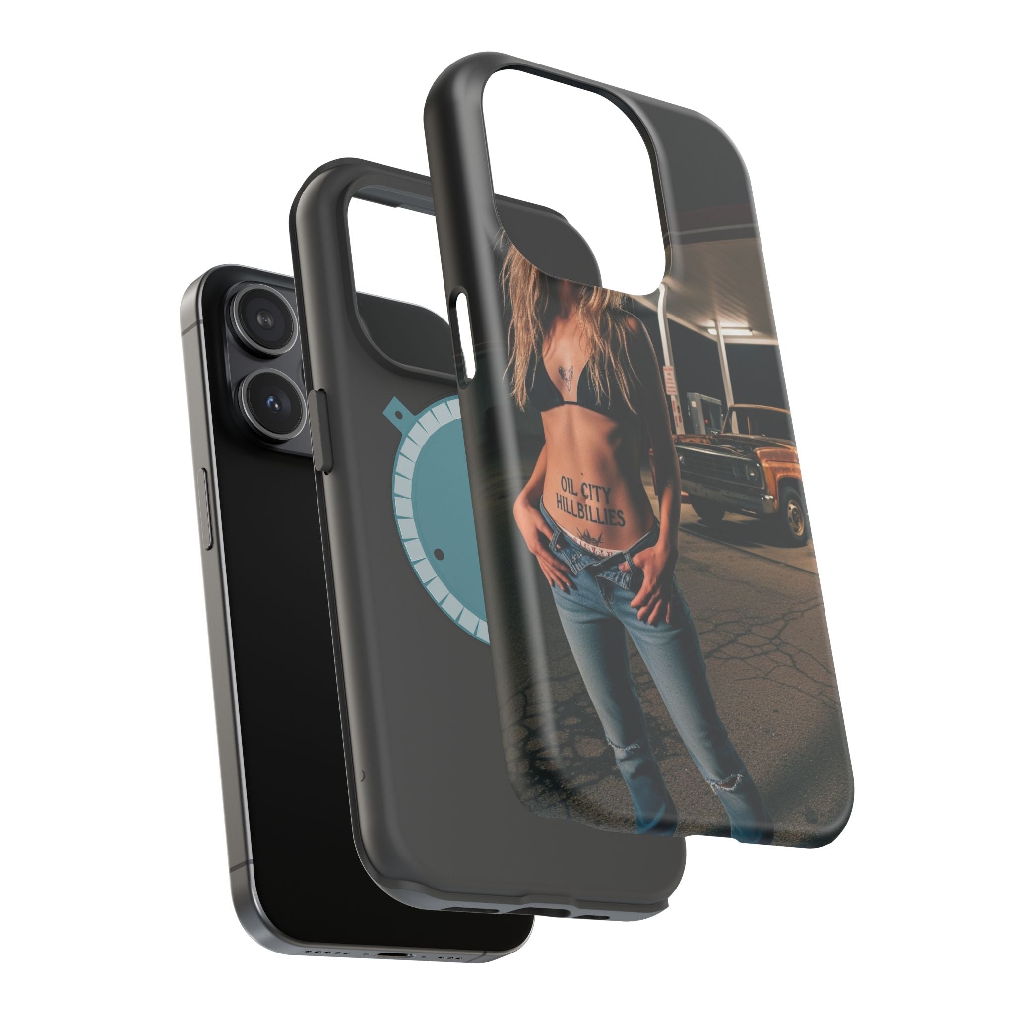 Oil City Hillbillies Magnetic Tough Cases | Personalized Phone Cover, Unique Gift for Country Lovers, Tough Cell Phone Case, Hillbilly Style