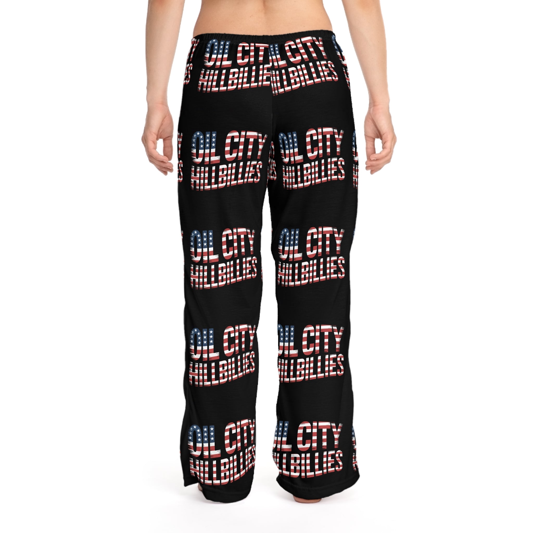 Cozy Oil City Hillbillies Pajama Pants, Relaxed Loungewear, Fun Sleepwear, Gifts for Her, Outdoor Festivals, Americana Style